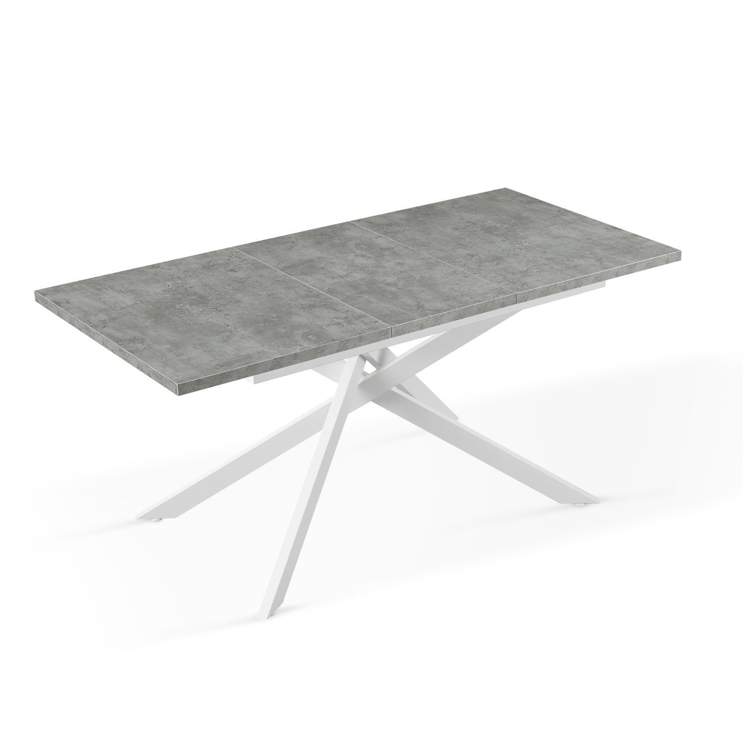 B&D home Esstisch LARS, Metallgestell schwarz oder weiß, ausziehbar 120-160 günstig online kaufen