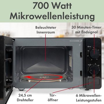 BOMANN Mikrowelle MW 6014 CB, mit 20L Garraum & Garraumbeleuchtung
