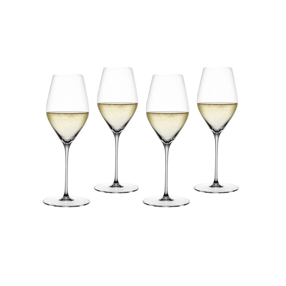 SPIEGELAU Sektglas Spiegelau Hi-Lite Champagnerglas 347 ml 4er Set, Kristallglas