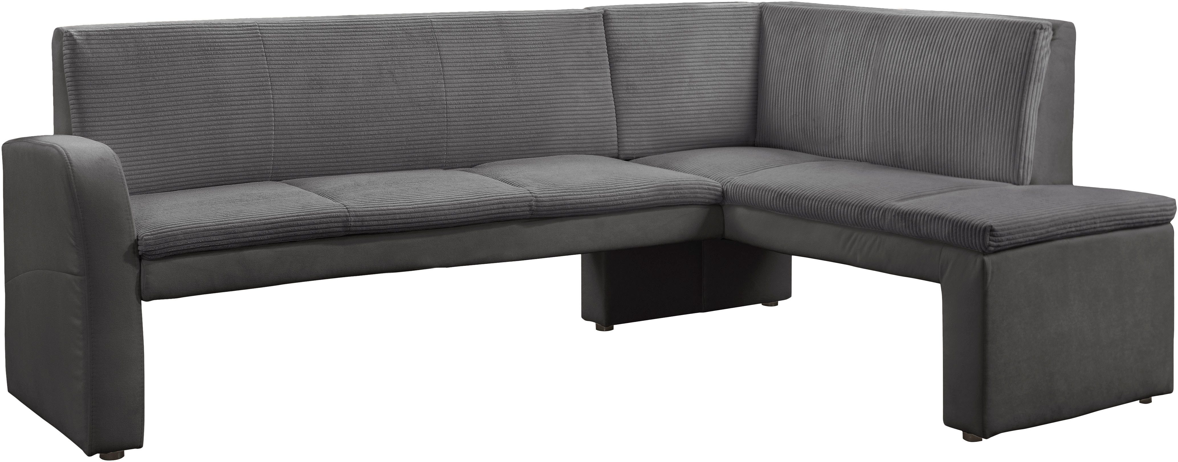 exxpo - sofa fashion Eckbank Cortado, elegant und modern mit hohem Sitzkomfort, hohe Bodenfreiheit, schöne Detailverarbeitung, wahlweise Lederbezug