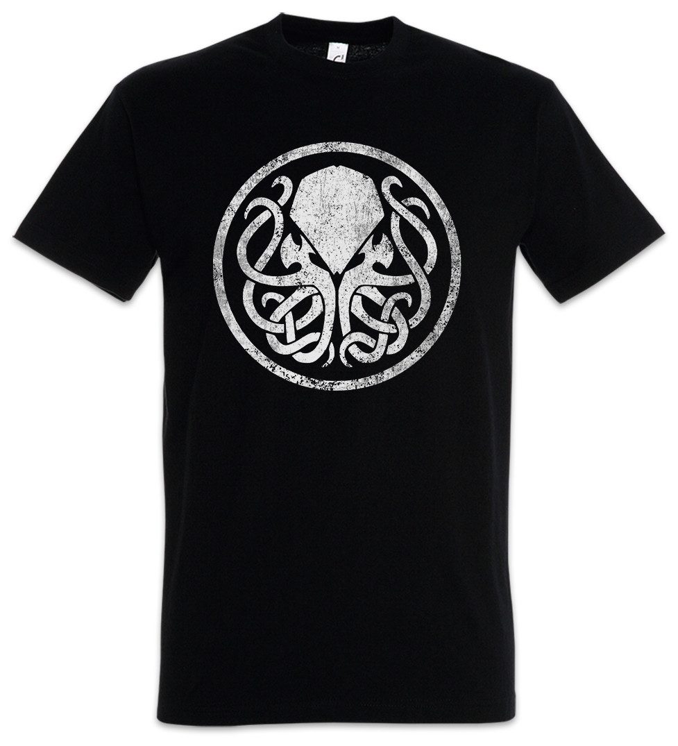 Urban Backwoods Print-Shirt Circle Logo Cthulhu Herren T-Shirt Lovecraft Arkham Horror Miskatonic (1-tlg) Dunwich Innsmouth Azathoth Monster