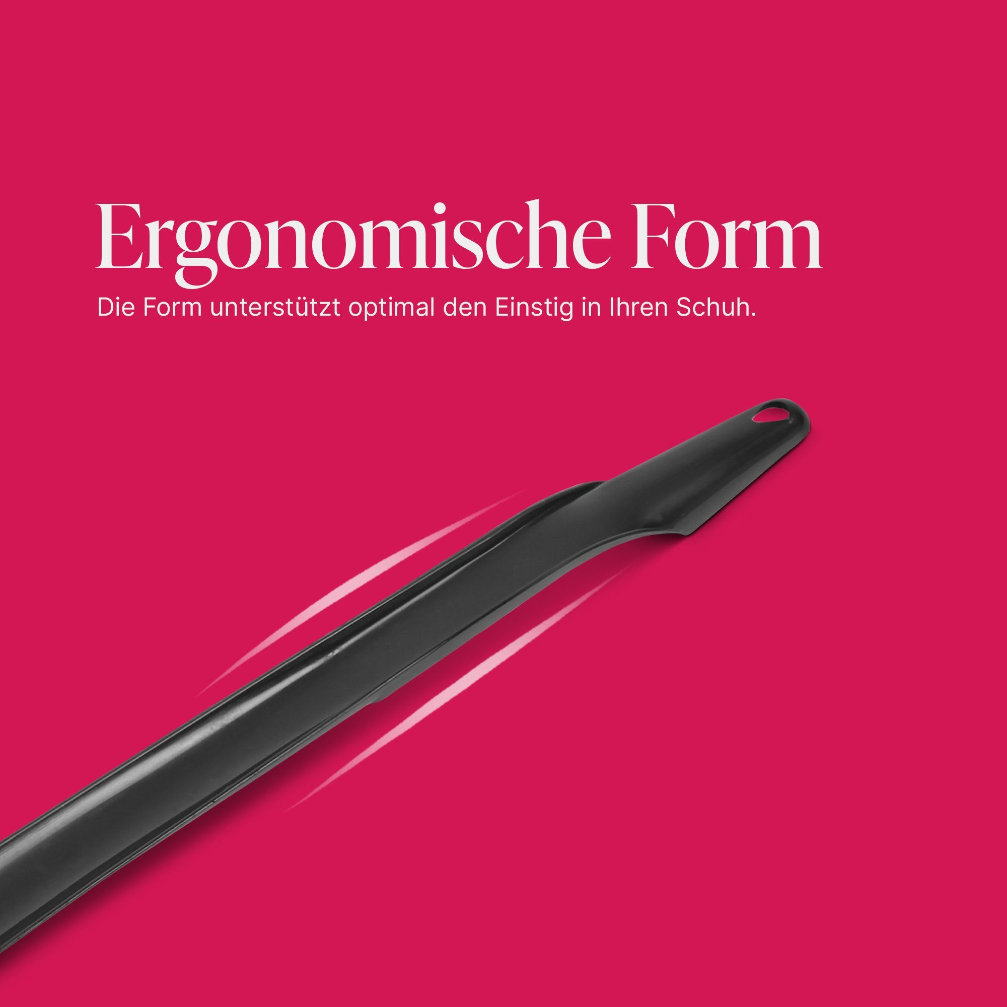 Pro Home Schuhlöffel S-XXL (47cm), mit Öse zum Aufhängen, Kunststoff hochwertig, ergonomische Form
