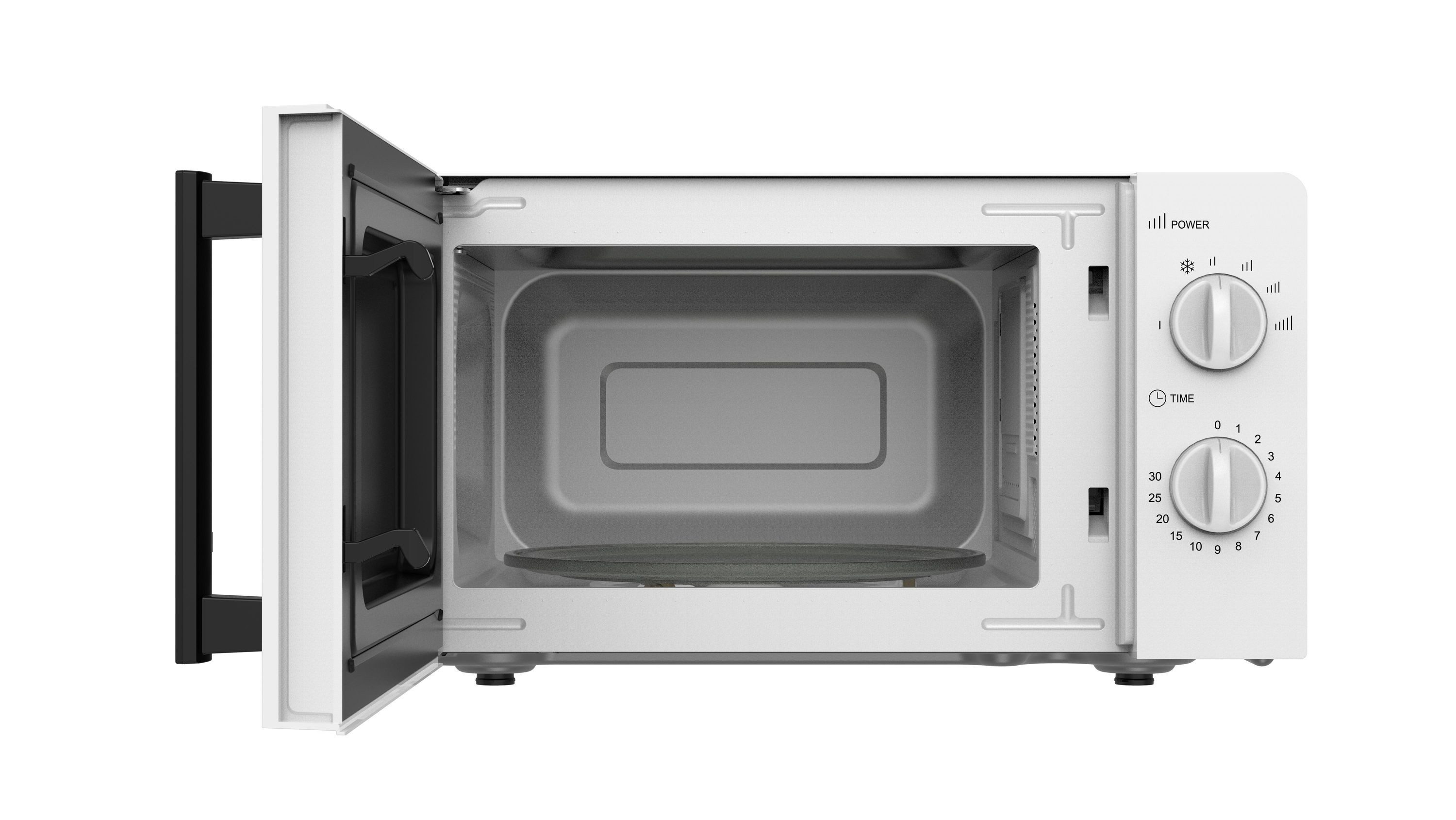 ECG Mikrowelle MTM 2075 IW, Inverter-Technologie, Weißer Innenraum, 20L Volumen