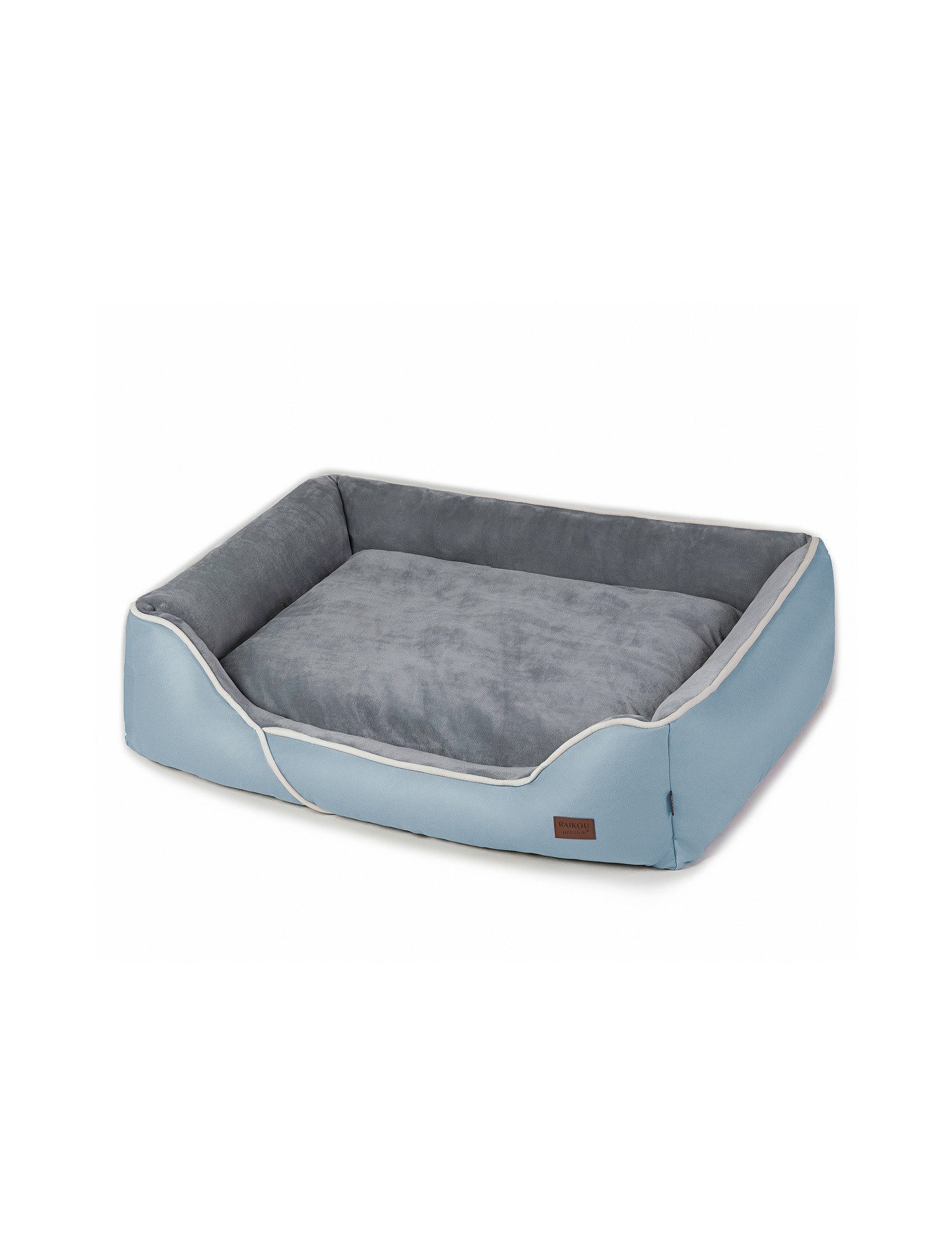 RAIKOU Hundematte Hundebett in 3 Größen und 6 Farben – rutschfest, waschbar, hoher Rand, waschbar,flauschig weich