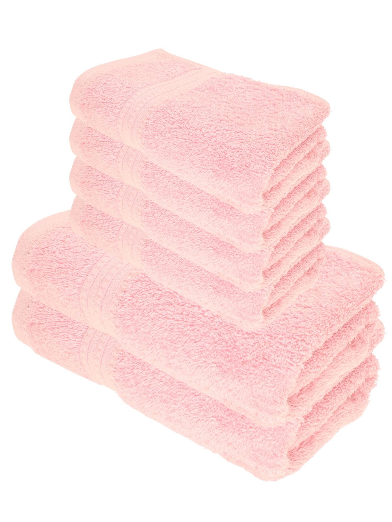 Julie Julsen Handtücher 6-Handtücher-Babyrosa, Bio-Baumwolle (6-St) günstig online kaufen