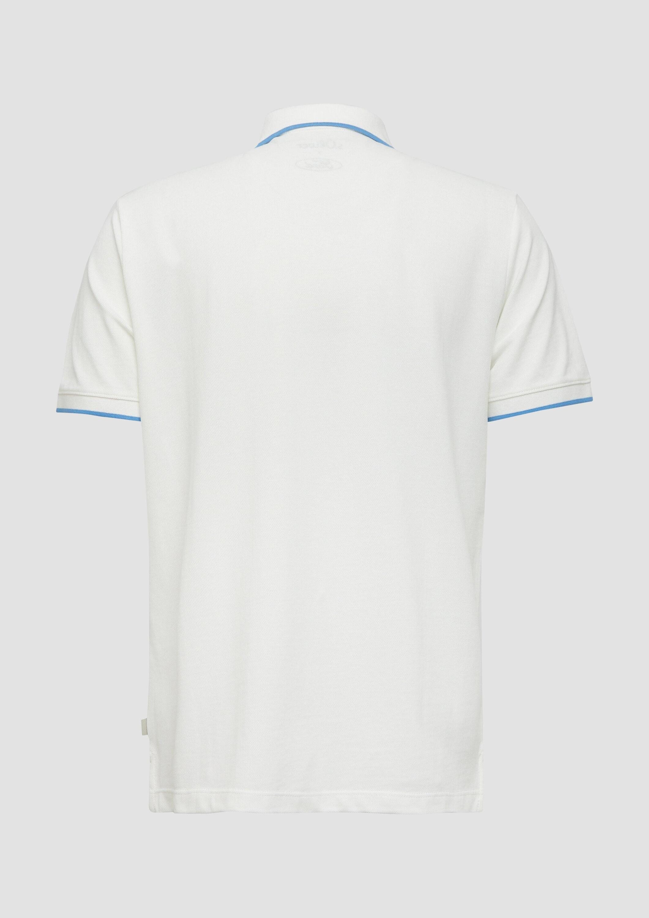 s.Oliver Kurzarmshirt Polo-Shirt Poloshirt aus Piqué mit Stickerei und Ford günstig online kaufen