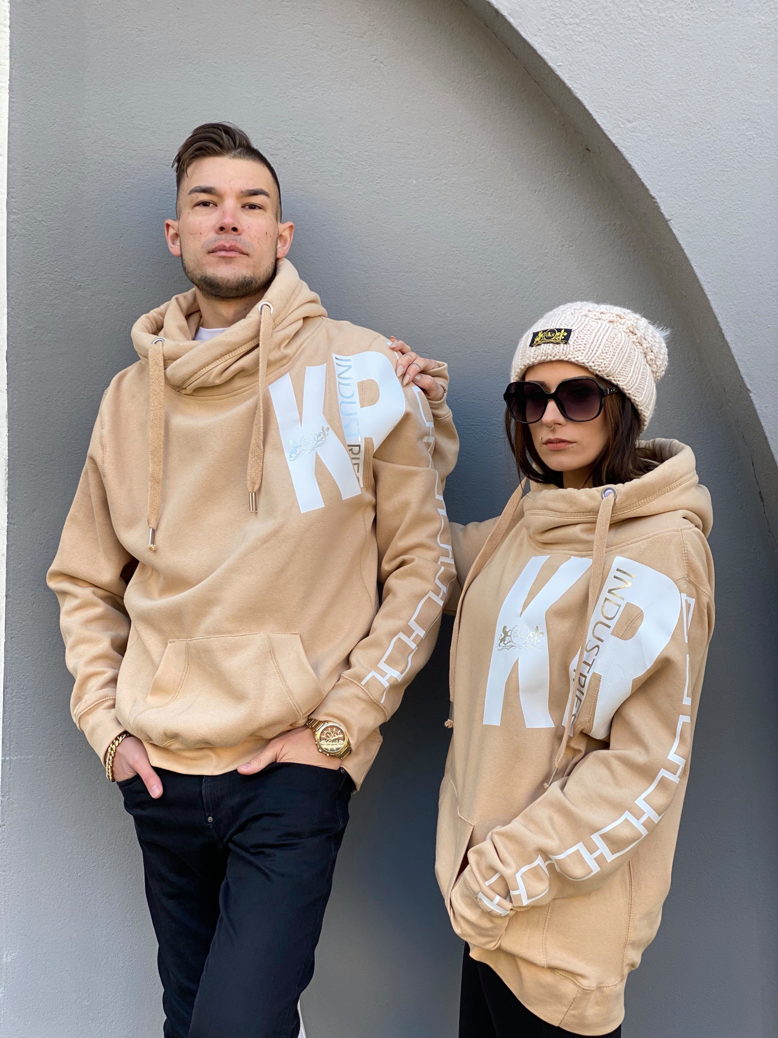KR-Industries Hoodie KRI (1 Stk) mit extravaganter Kapuze und breitem hohen Kragen