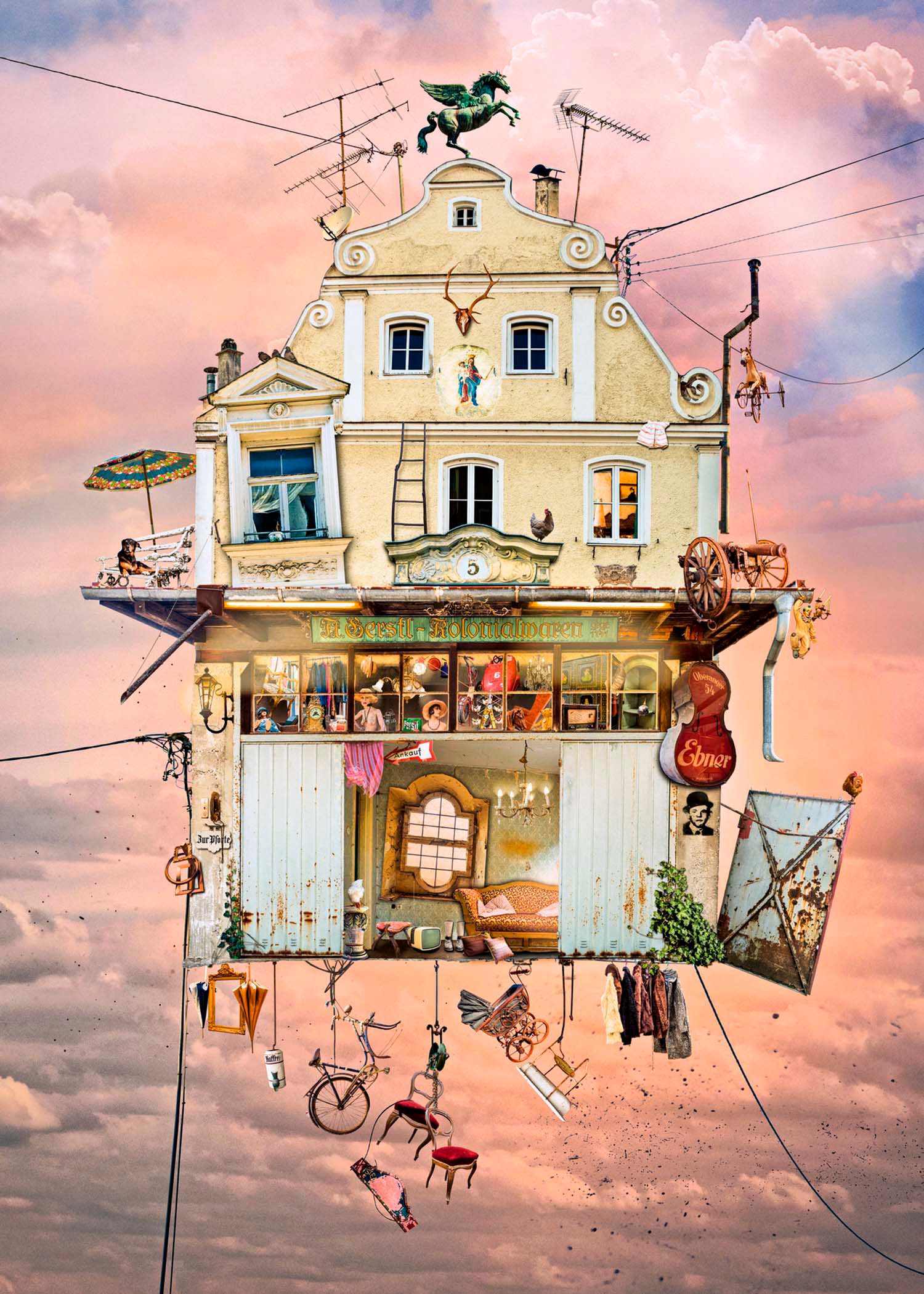 HEYE Puzzle Treasure House / Fly High!, 1000 Puzzleteile, Made in Germany