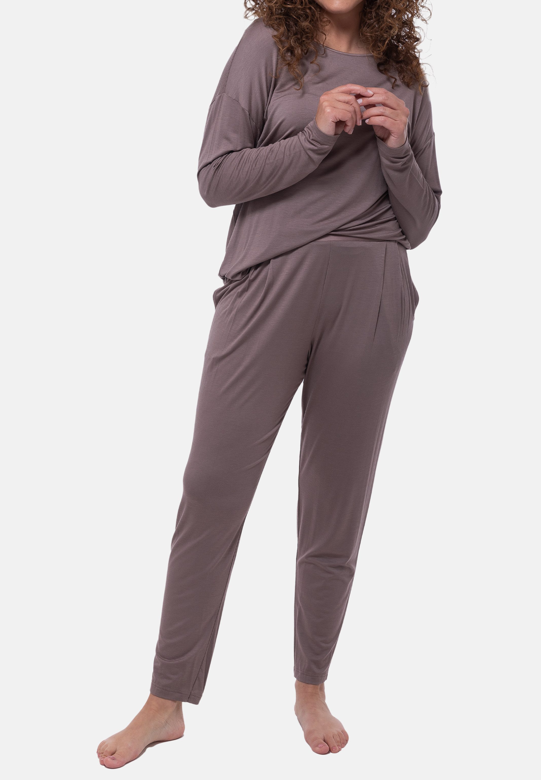 Mey Pyjama Pure Chic (Set, 2 tlg) Schlafanzug - Leicht - Fließender, weicher Stoff