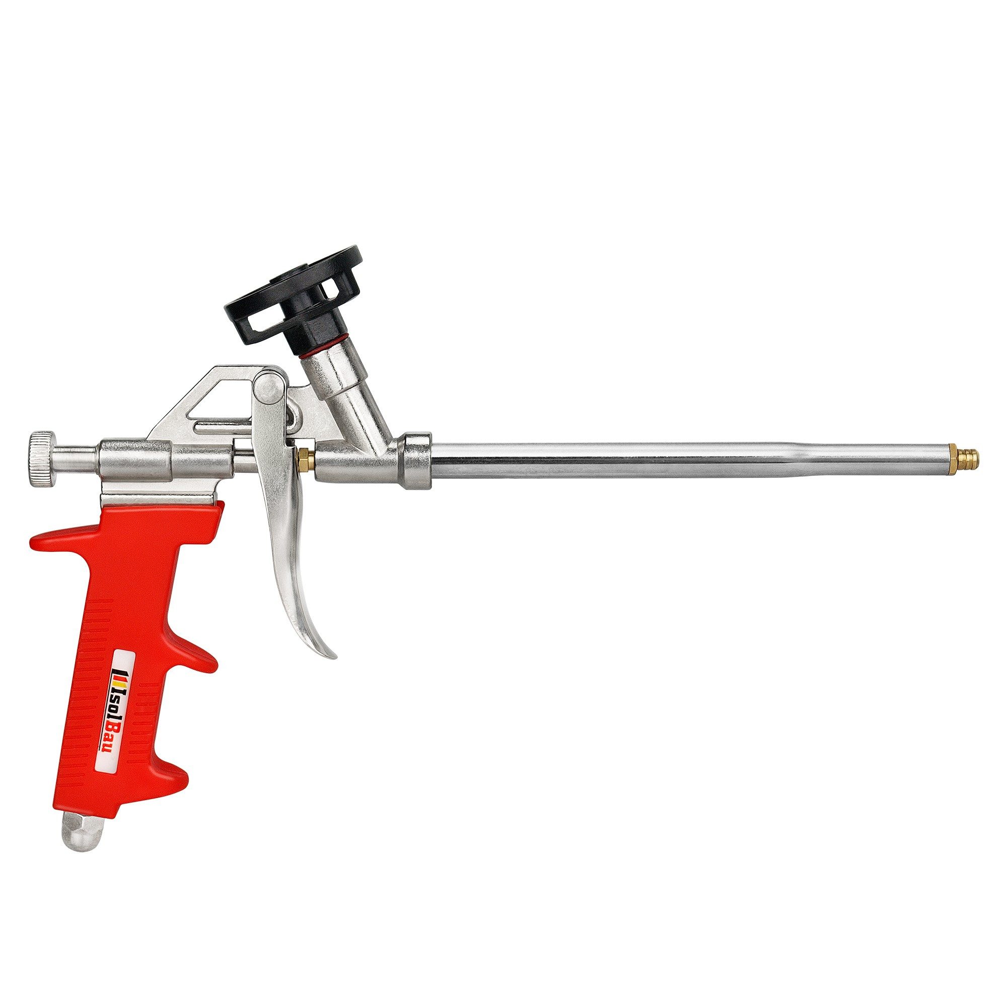 None Montagekleber Schaumpistole Metall PU Schaumpistole Pistolenschaum Bauschaumpistole, Die Pistole ist aus Metall gefertigt (Griff Kunststoff)