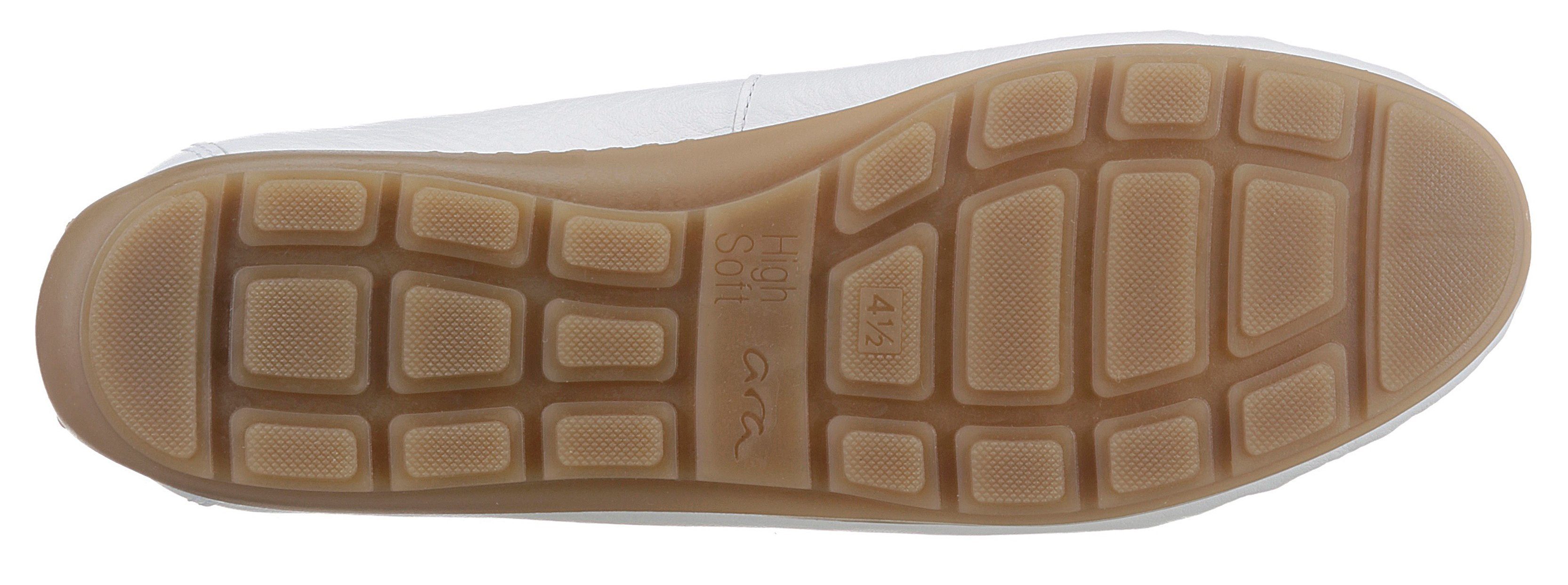 Ara ALABAMA Mokassin Slipper, Freizeitschuh mit High Soft Wechselfußbett in Weite G