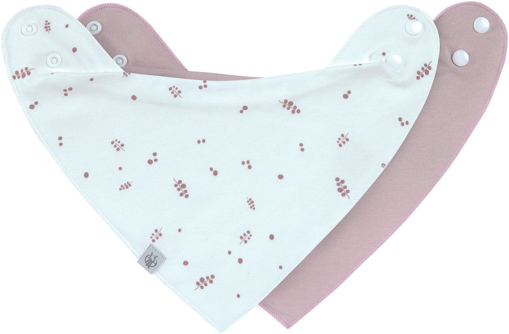 LÄSSIG Dreieckstuch Bandana, Berries, (Set, 2-St), für Babys, wasserdicht
