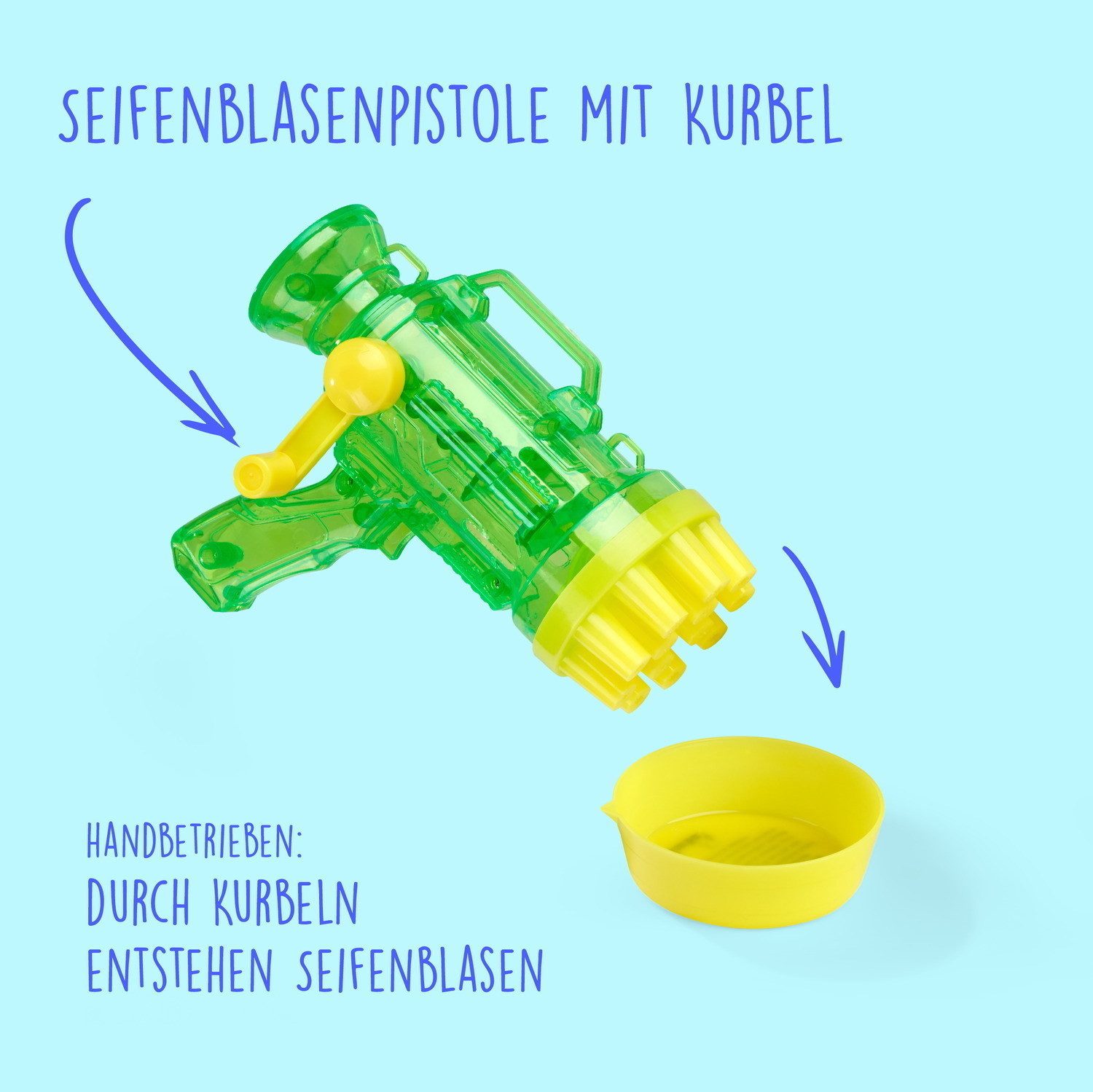SIMBA Seifenblasenspielzeug Outdoor Spielzeug Seifenblasenpistole mit Kurbel Bubble Fun 107286169