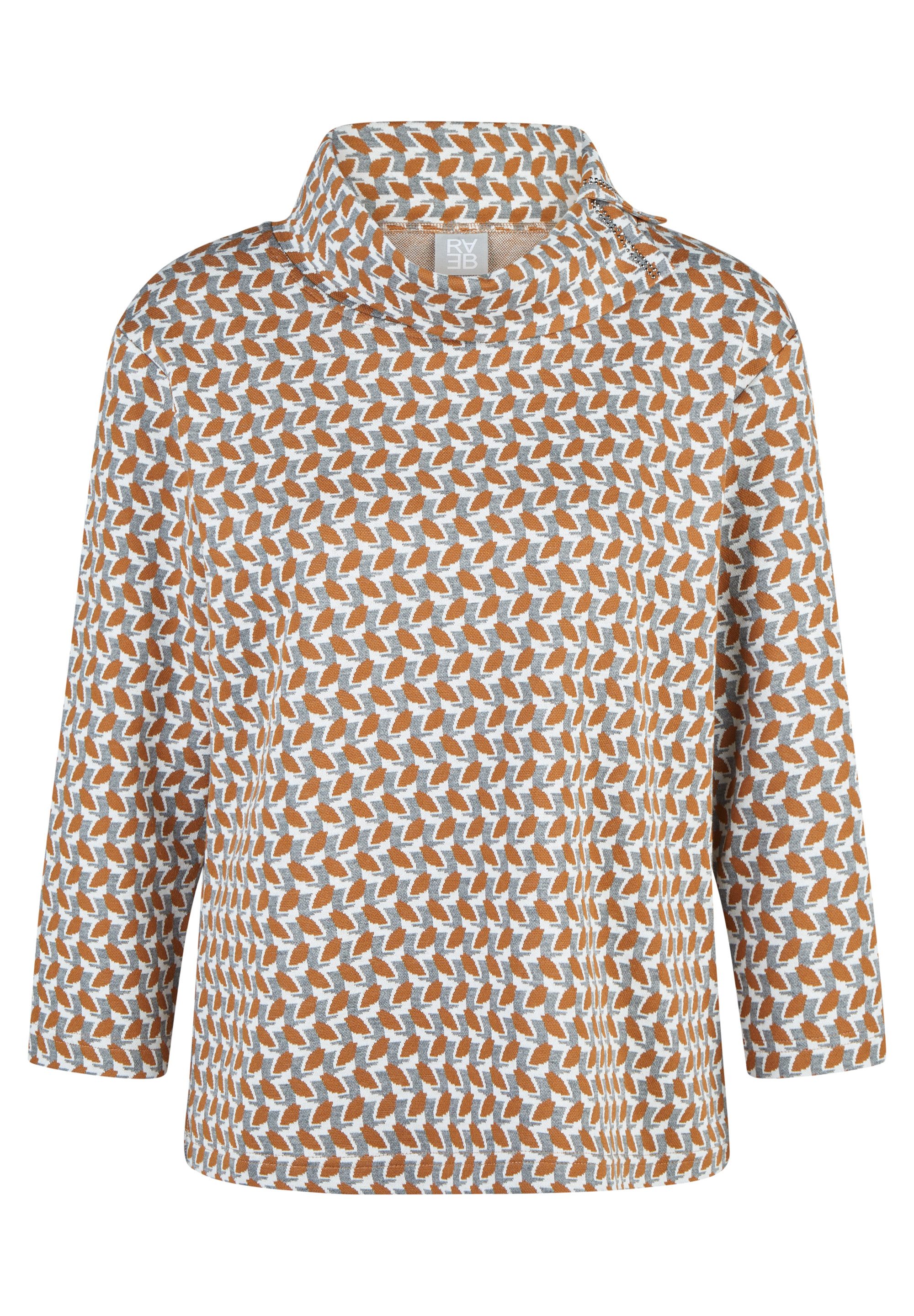 Rabe 3/4-Arm-Shirt 3/4 Arm Shirt mit grafischem Muster und Glitzerdetails