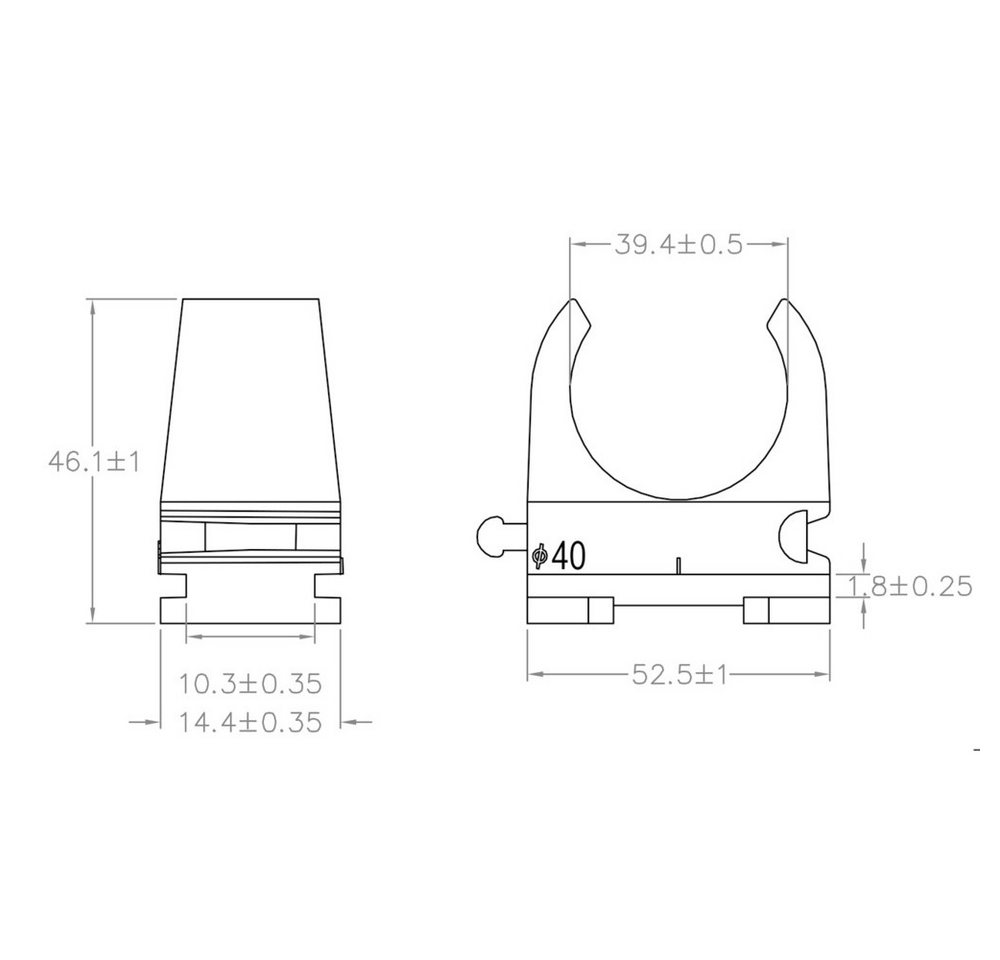 Thumbnail - TRU COMPONENTS Kabelverbinder-Sortiment TRU COMPONENTS Kabelclip TC-12533308 Bündel-Ø-Bereich 40 mm (max), TC-12533308