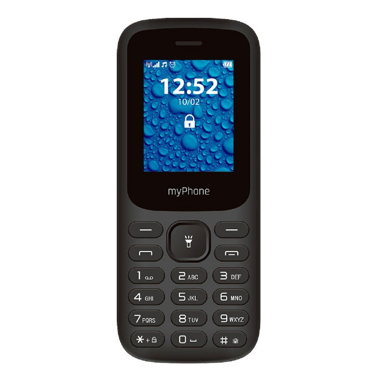 myPhone 2220 Mobiltelefon 1.77"-Display, 600 mAh, Dual Sim, 2G Schwarz Smartphone