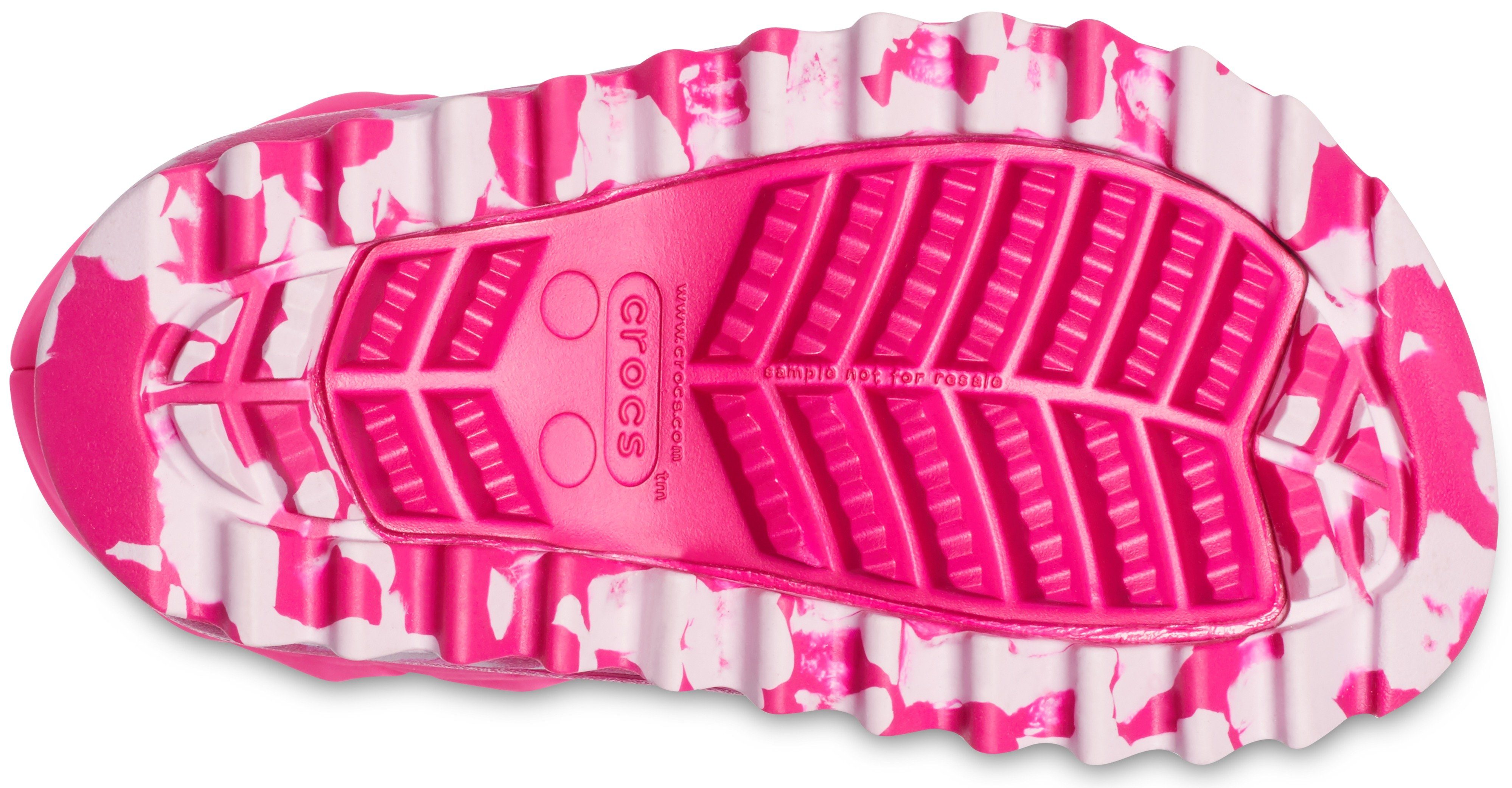 Crocs CLASSIC Winterboots Schlupfen K zum NEO BOOT PUFF pink-kombiniert