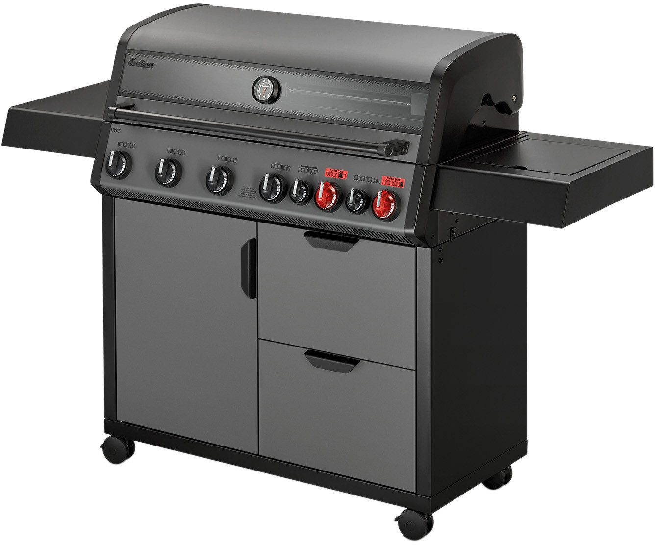 Enders® Gasgrill HYDE 6 SIKR Turbo, erreicht turboschnell extrahohe Temperaturen für scharfes Anbraten