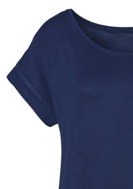 Vivance T-Shirt mit elastischem Saumabschluss