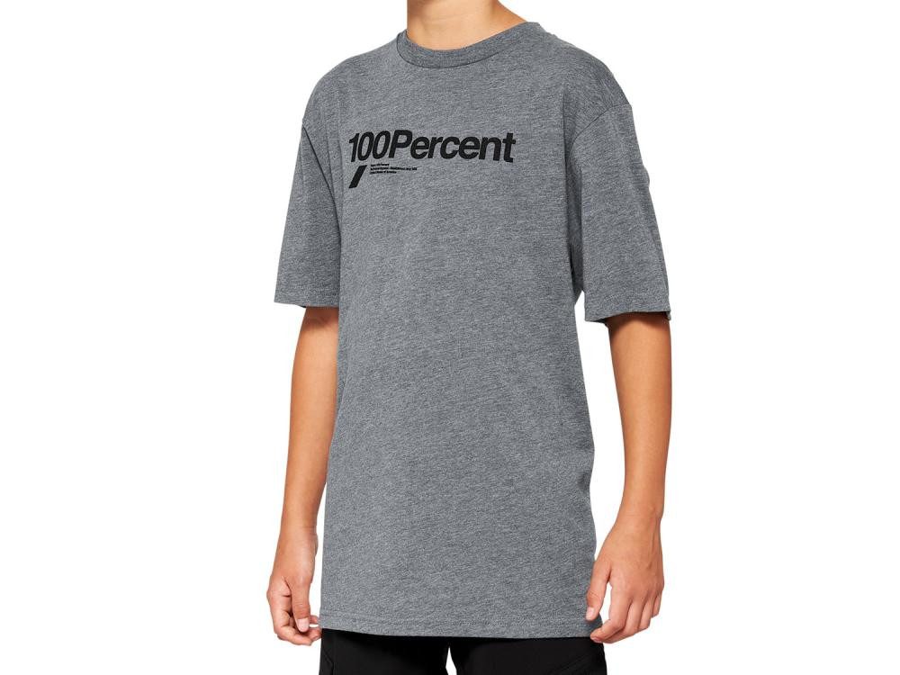 100% Funktionsshirt 100% Manifesto Youth t-shirt Heather Grey KL