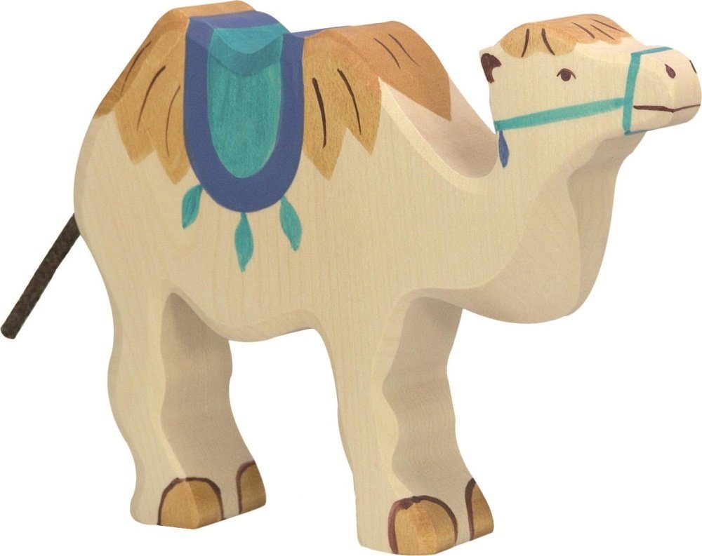 Holztiger Tierfigur HOLZTIGER Kamel mit Sattel aus Holz