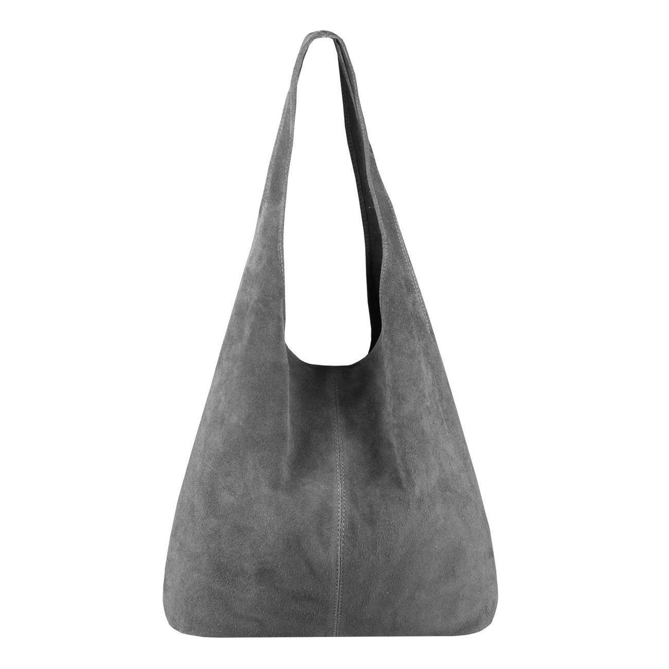 ITALYSHOP24 Schultertasche Made in Italy Damen Leder Tasche Schultertasche, ein Leichtgewicht, als Handtasche, Henkeltasche tragbar