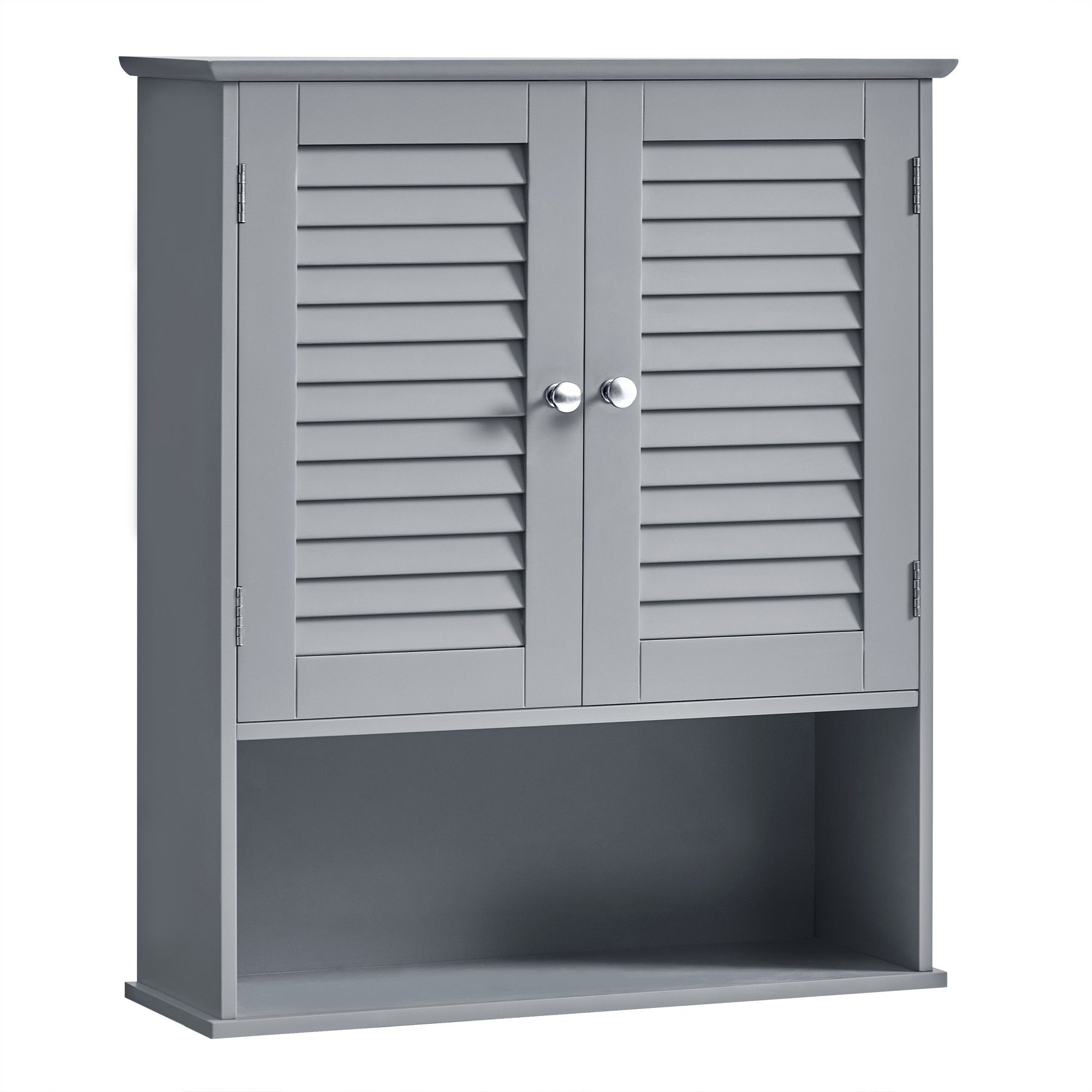 VASAGLE Hängeschrank Badezimmerschrank Wandschrank Lamellentüren und günstig online kaufen