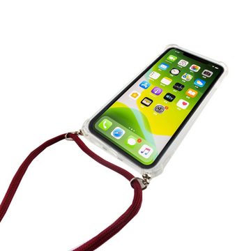 König Design Handyhülle Apple iPhone 11, Apple iPhone 11 Handykette Handyhülle Umhängetasche Transparent