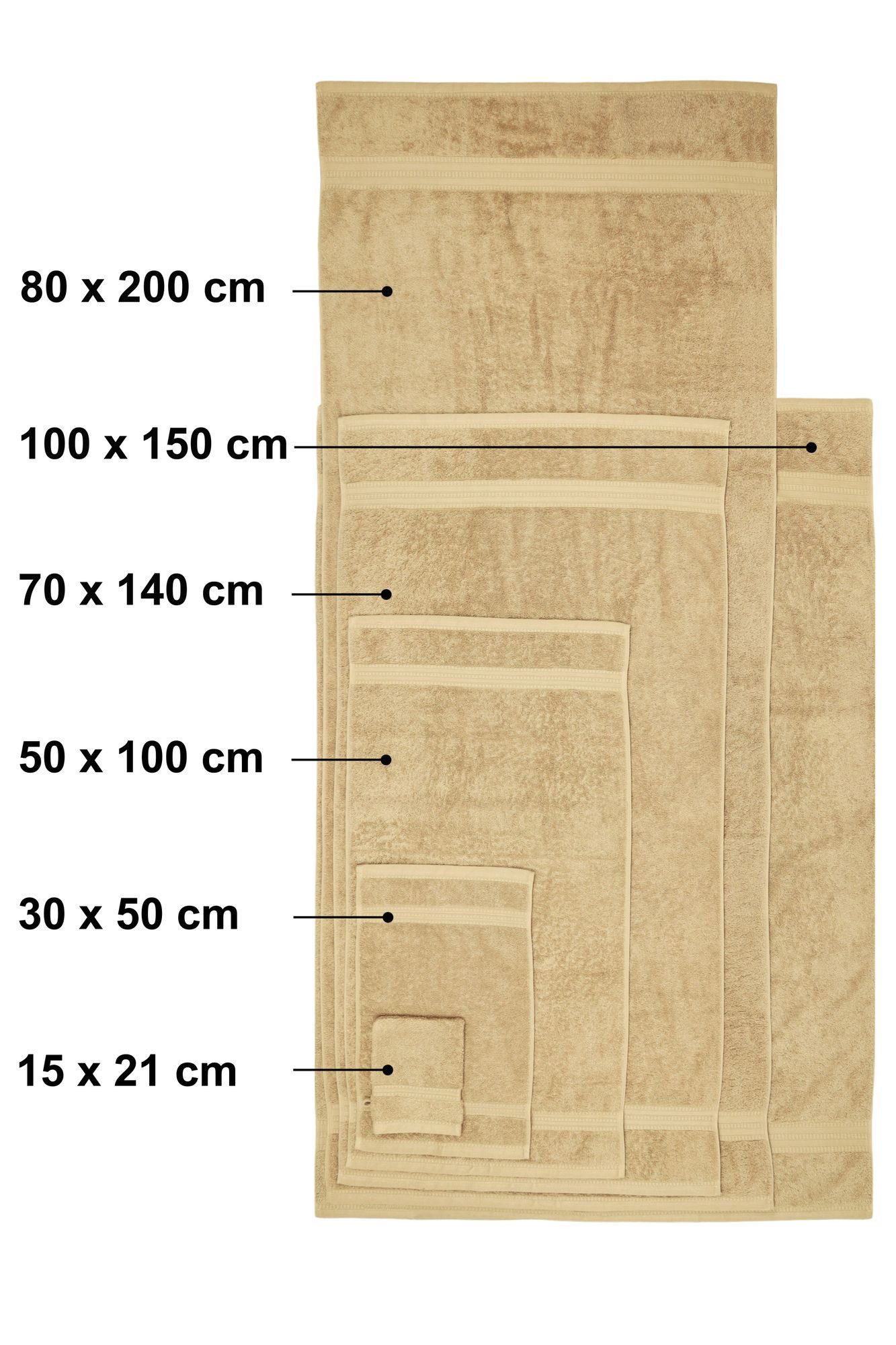 Julie Julsen Handtücher 10-Handtücher-Schokobraun, Bio-Baumwolle (10-St)