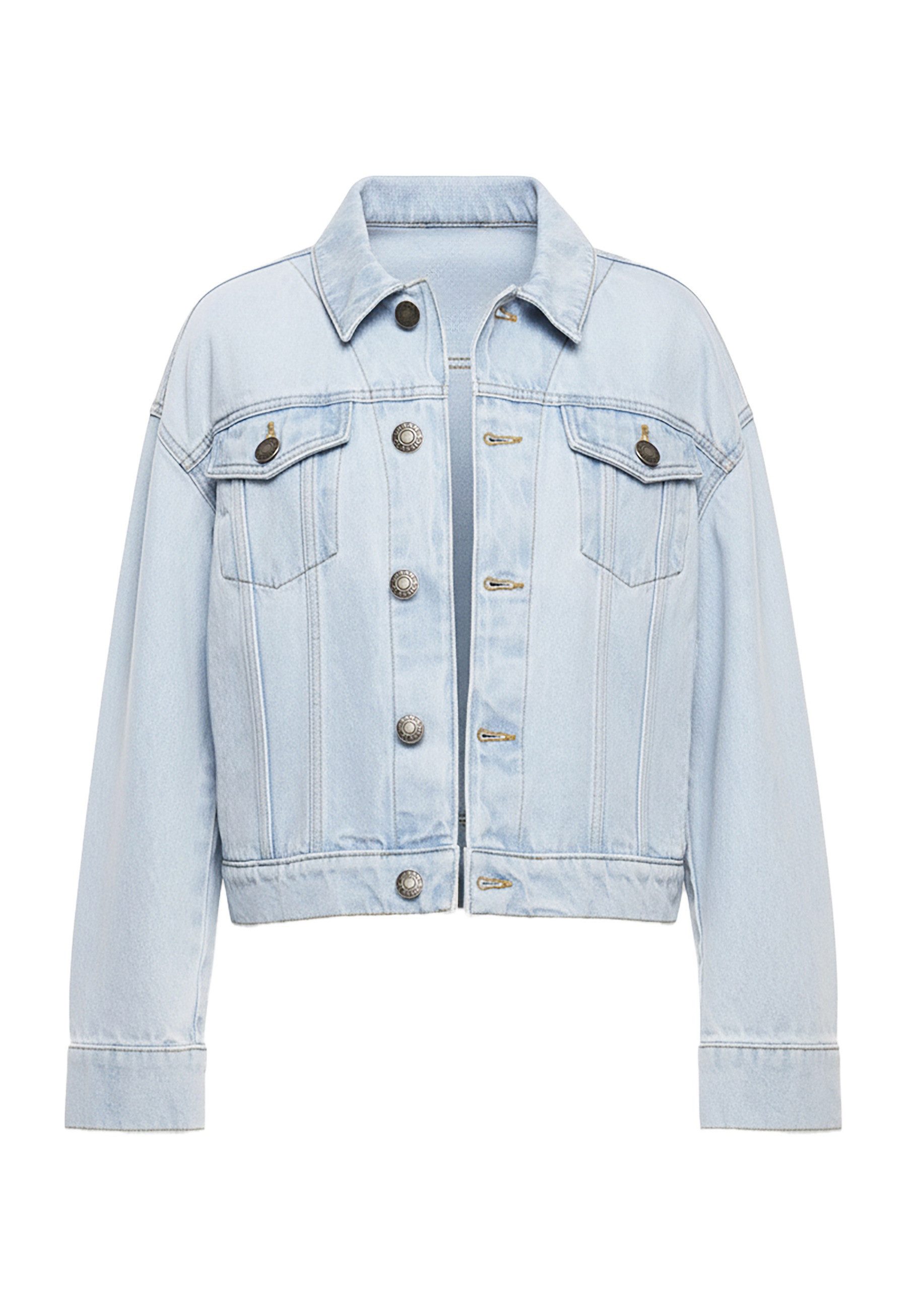 URBAN CLASSICS Jeansjacke Urban Classics Ladies 80‘s Oversized Denim Jacket (1-St)