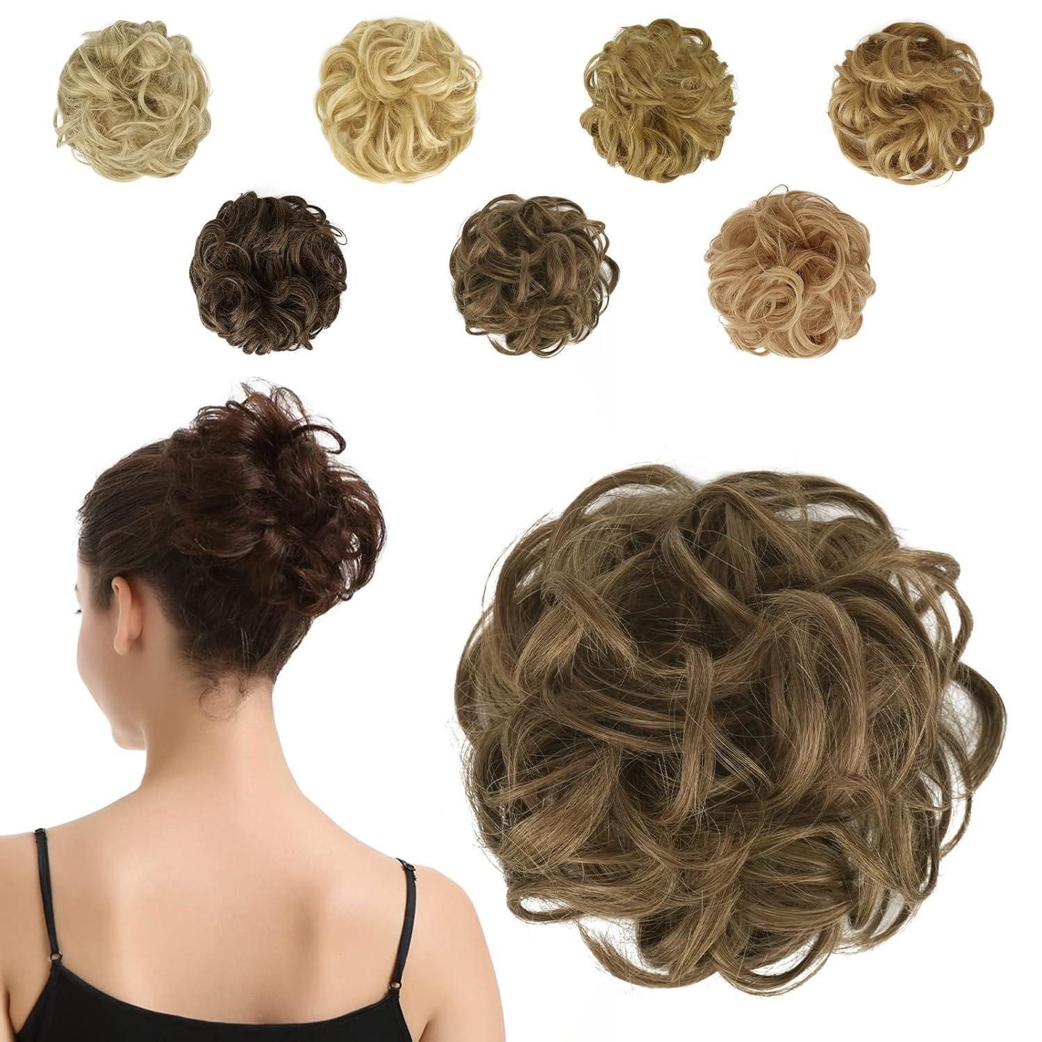 LuxusKollektion Kunsthaar-Extension Haarteil dutt Haargummi Hochsteckfrisuren Haarverlängerung