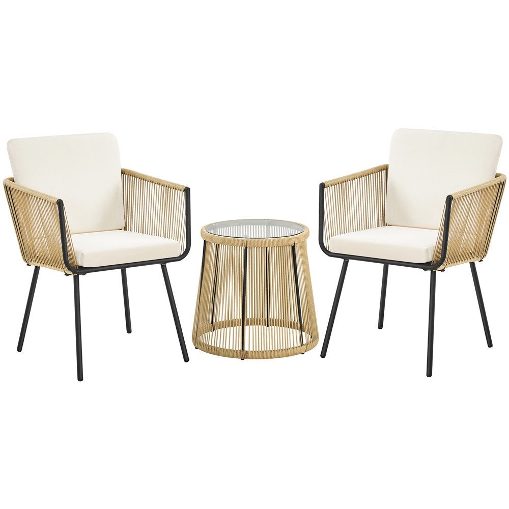 Yaheetech Balkonset, Gartenmöbel Set inkl. 2 günstig online kaufen