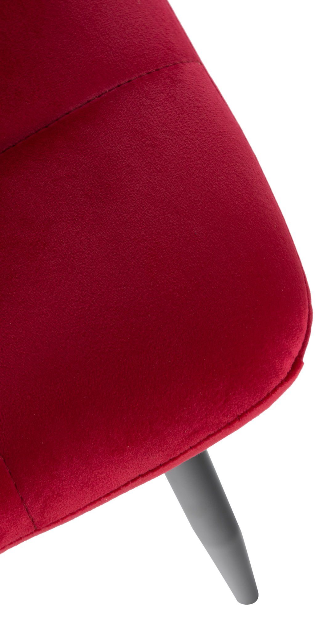 - Gestell: rot (Küchenstuhl schwarz Atina Konferenzstuhl Metall mit - Sitzfläche: Esszimmerstuhl Wohnzimmerstuhl), TPFLiving Samt Sitzfläche - gepolsterter hochwertig