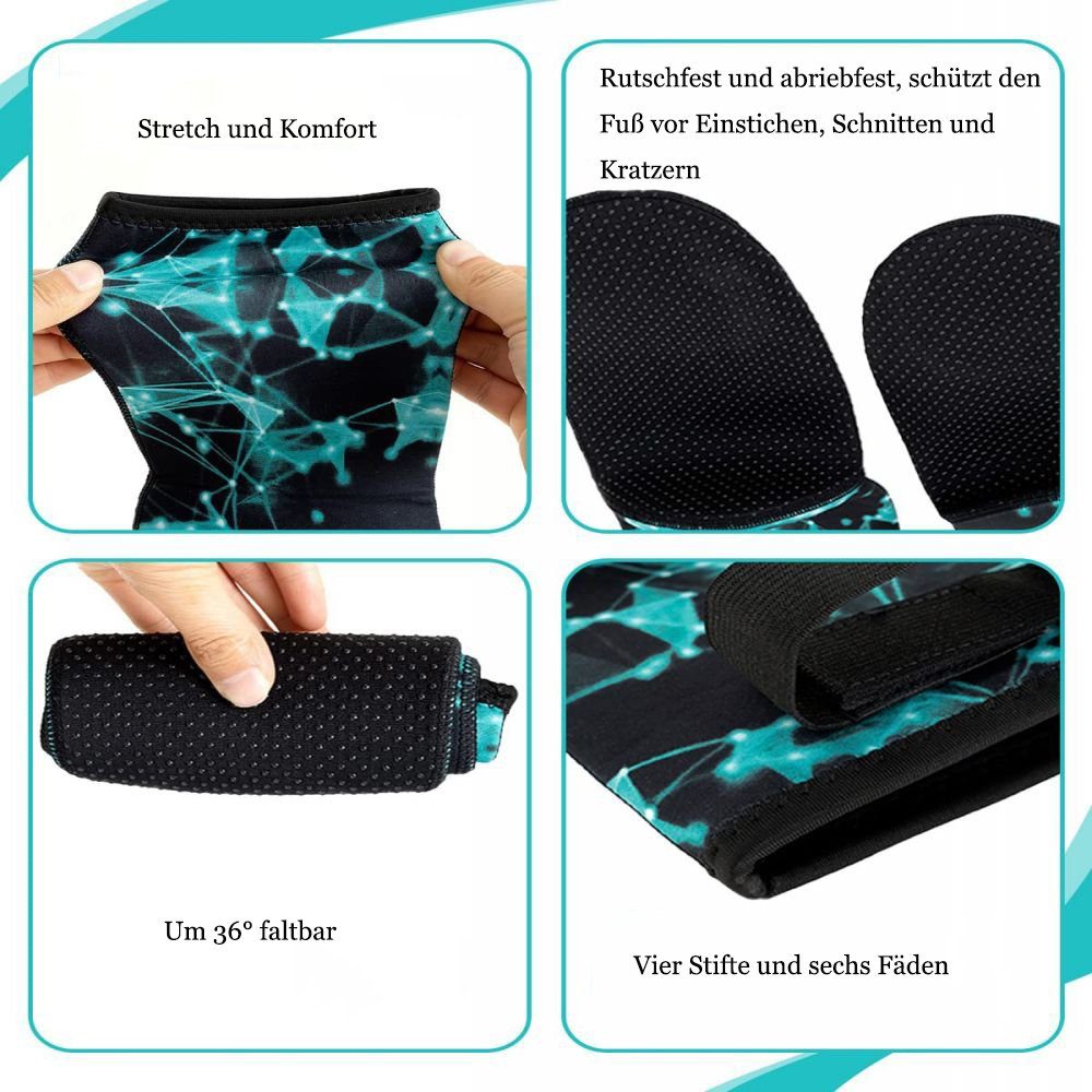 GelldG Neoprensocken 3mm Neopren Socken blau Damen Neopren und Herren, für Warm Socken Halten