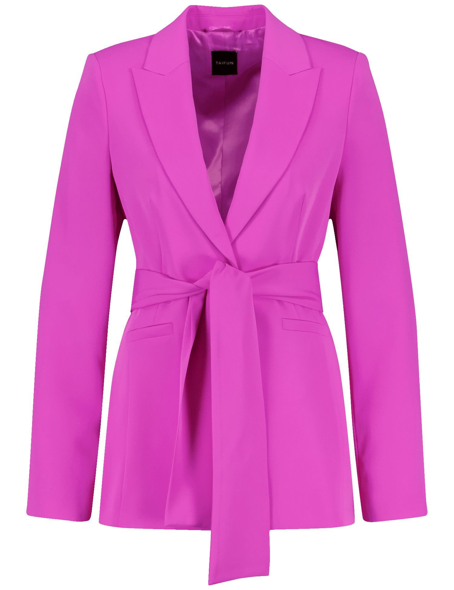 Longblazer - Taillierter Blazer mit Unifarben - Long Blazer