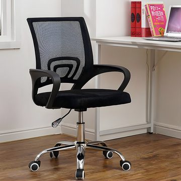 Retoo Bürostuhl Bürostuhl Ergonomisch Schreibtischstuhl Chefsessel Drehstuhl 150kg (Sessel zur Selbstmontage Montageanleitung,Sechskantschlüssel)