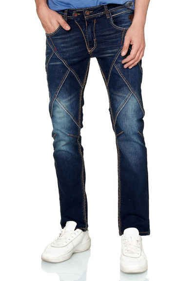 Rusty Neal Straight-Jeans »Alpine« im Patchwork-Style