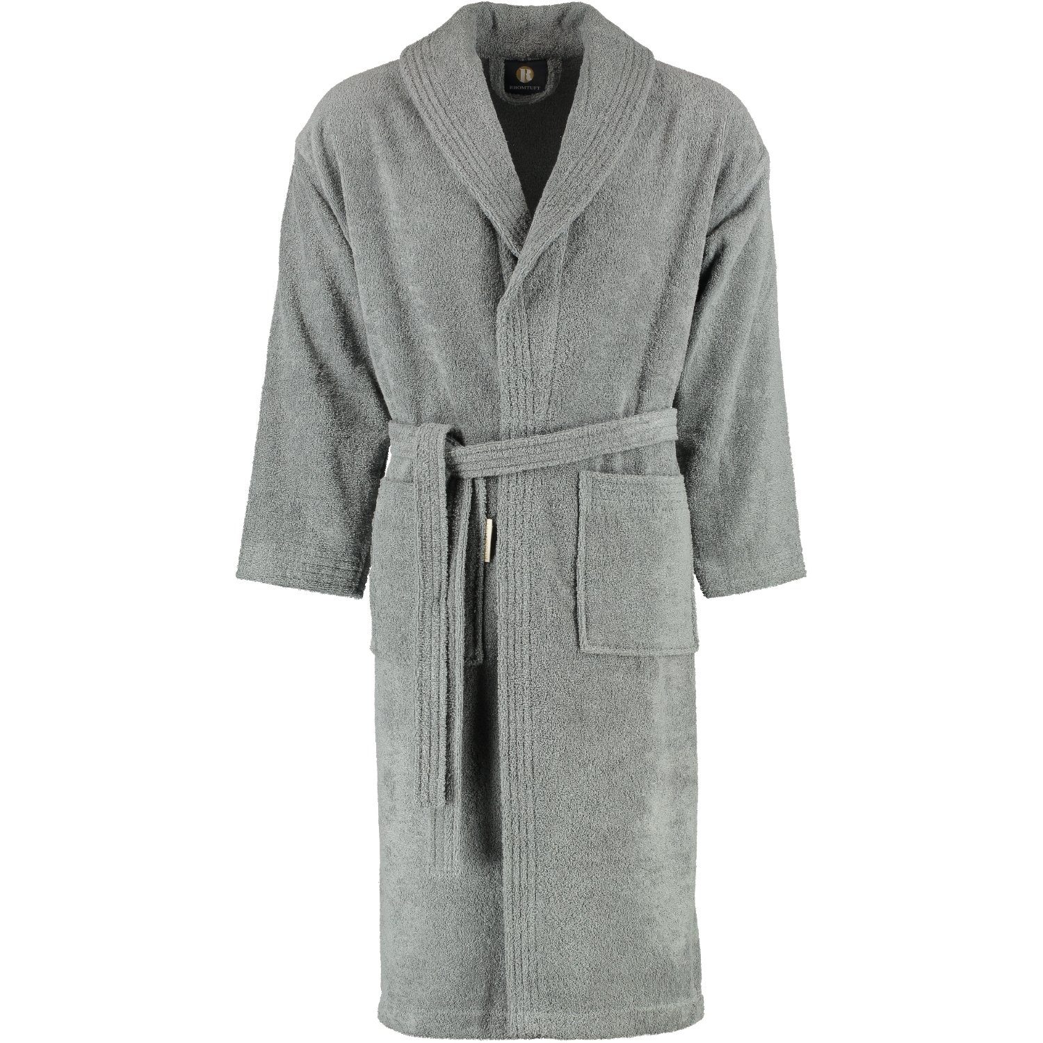 Rhomtuft Unisex-Bademantel Sir & Lady Schalkragen Frottier, Schalkragen, 100% Baumwolle