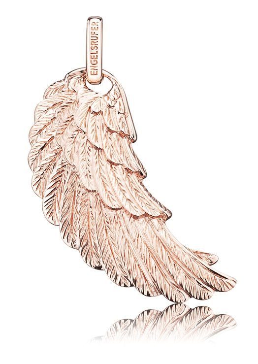 Engelsrufer Flügelanhänger Where the angels fly FLÜGEL DETAILLIERT ROSÈ PLATED