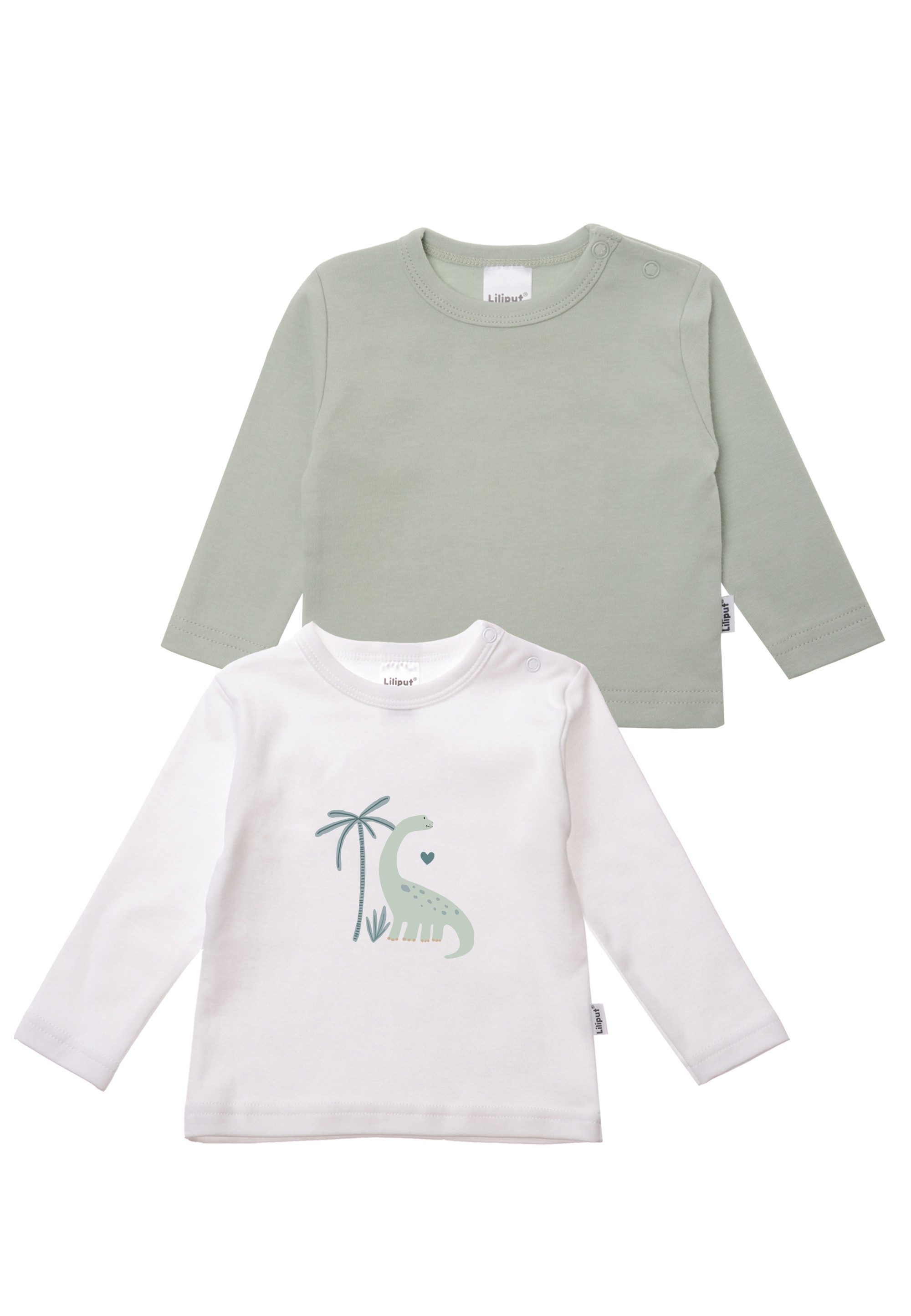 Liliput Langarmshirt Dino (2-tlg) 2er-Pack mit tierischem Print