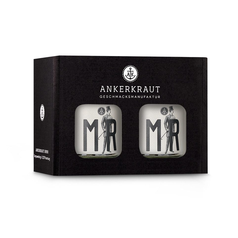 Ankerkraut Gewürz Hochzeit Geschenk-Box, Ankerkraut Geschenk-Box Hochzeit - Gewürzmischung Sichtfenster