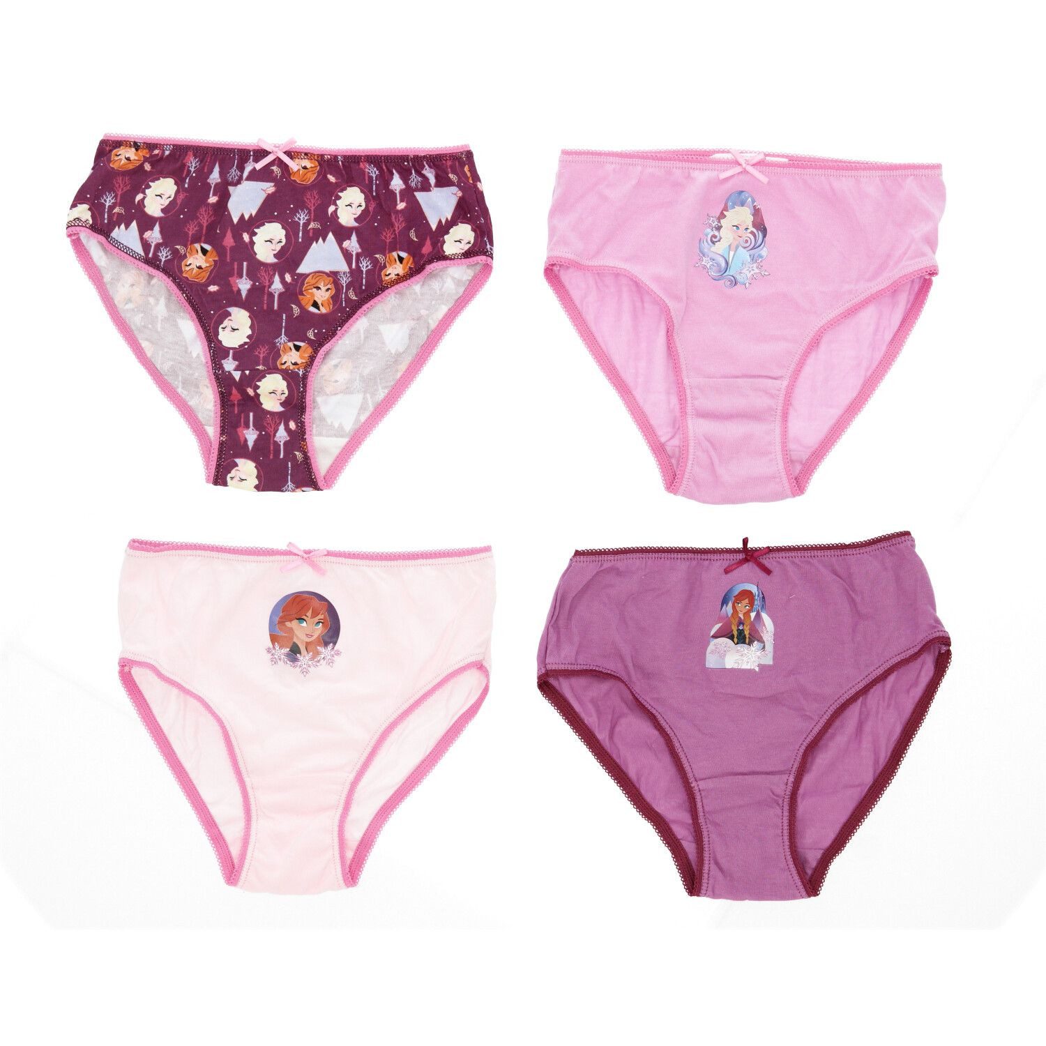 Funktionsunterhose Frozen Kinderunterwäsche 4er Pack – Bequem und Farbenfroh