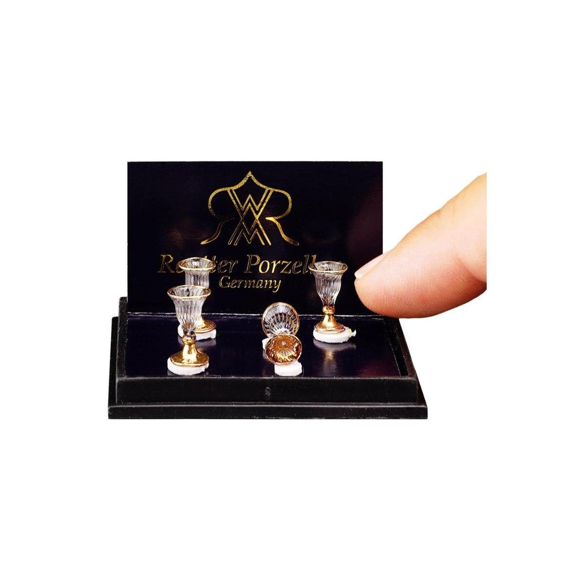 Reutter Porzellan 001.463/5 Dekofigur Miniatur Viktorianische Weingläser, 