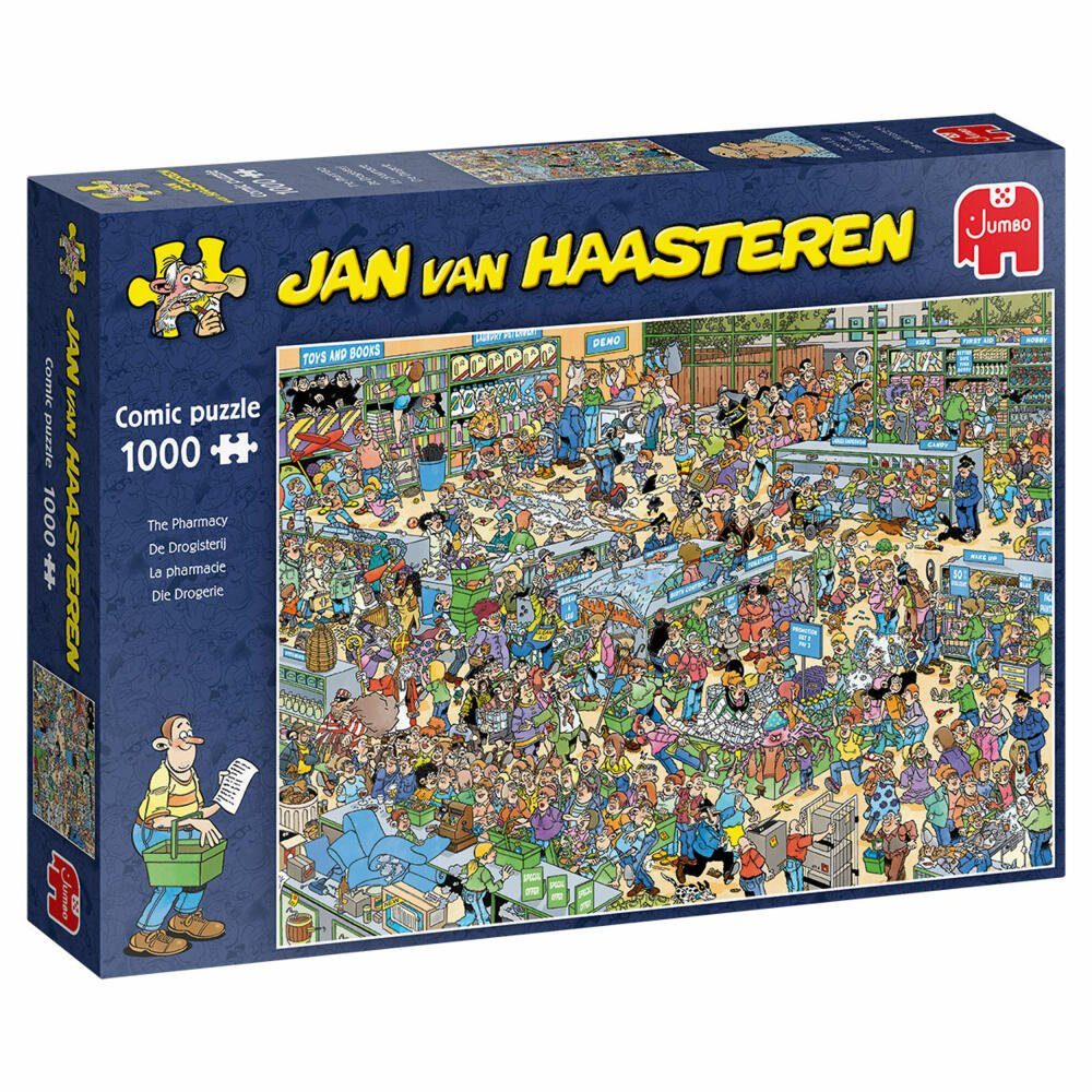 Jumbo Spiele Puzzle Jan van Haasteren - Apotheke 1000 Teile, 1000 Puzzleteile