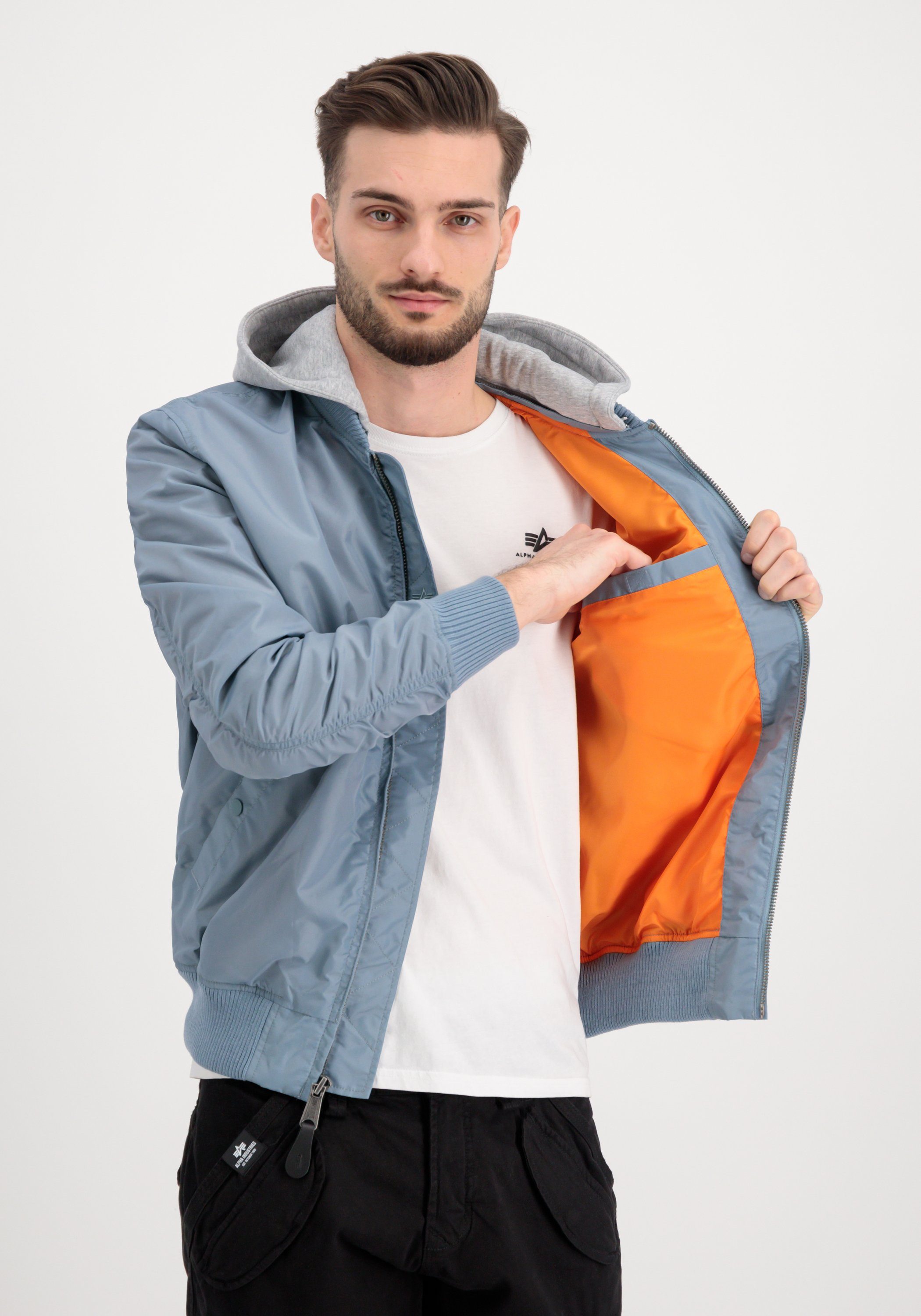 Alpha Industries Bomberjacke MA-1 TT Hood Light