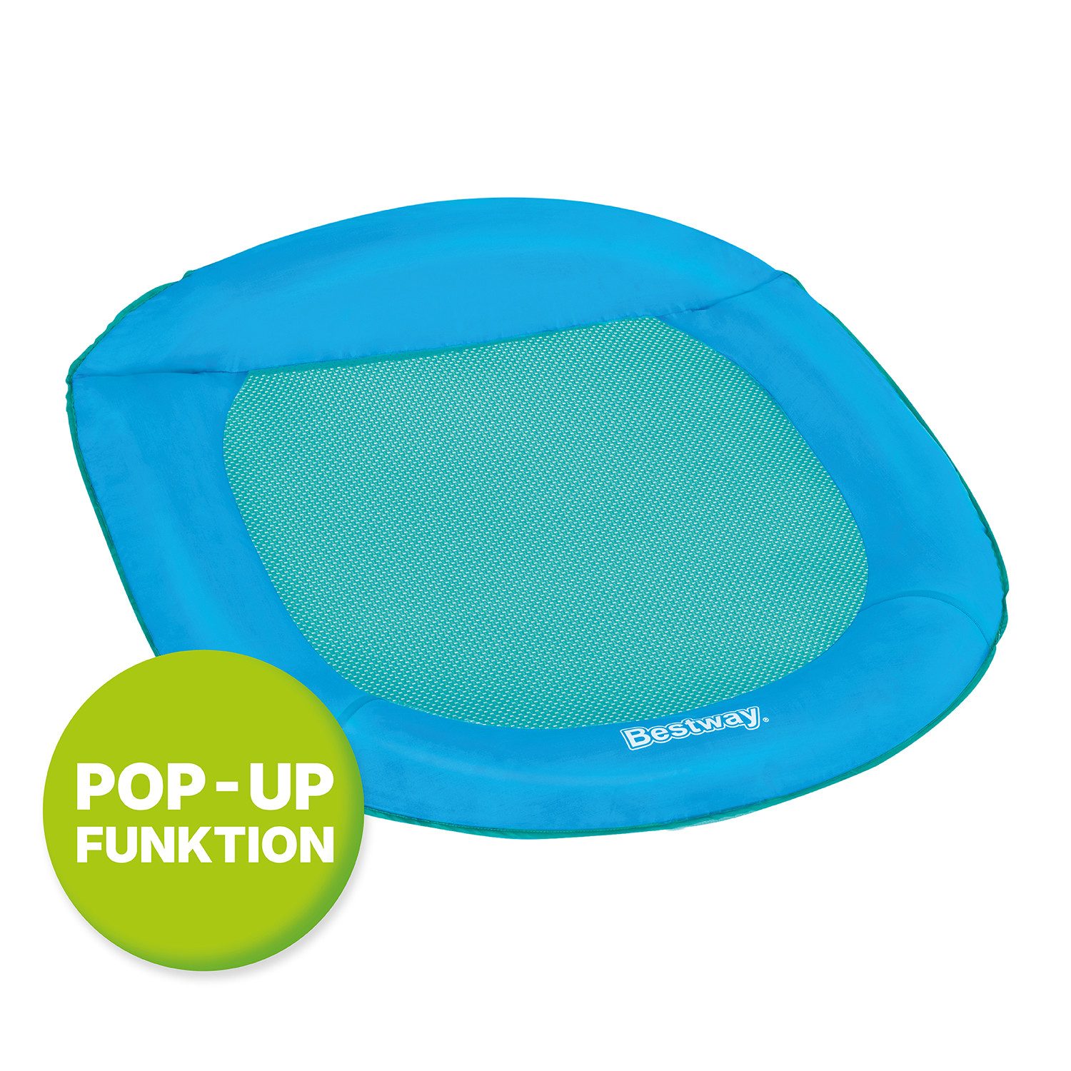 Bestway Luftmatratze Pop-Up Wasserhängematte, (Packung, Inkl. Tragetasche), mit Wasserdurchlässiger Mesh-Liegefläche