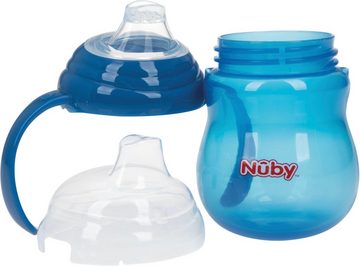 Nuby Trinklernbecher 270ml, blau, Polypropylen, mit Schutzkappe