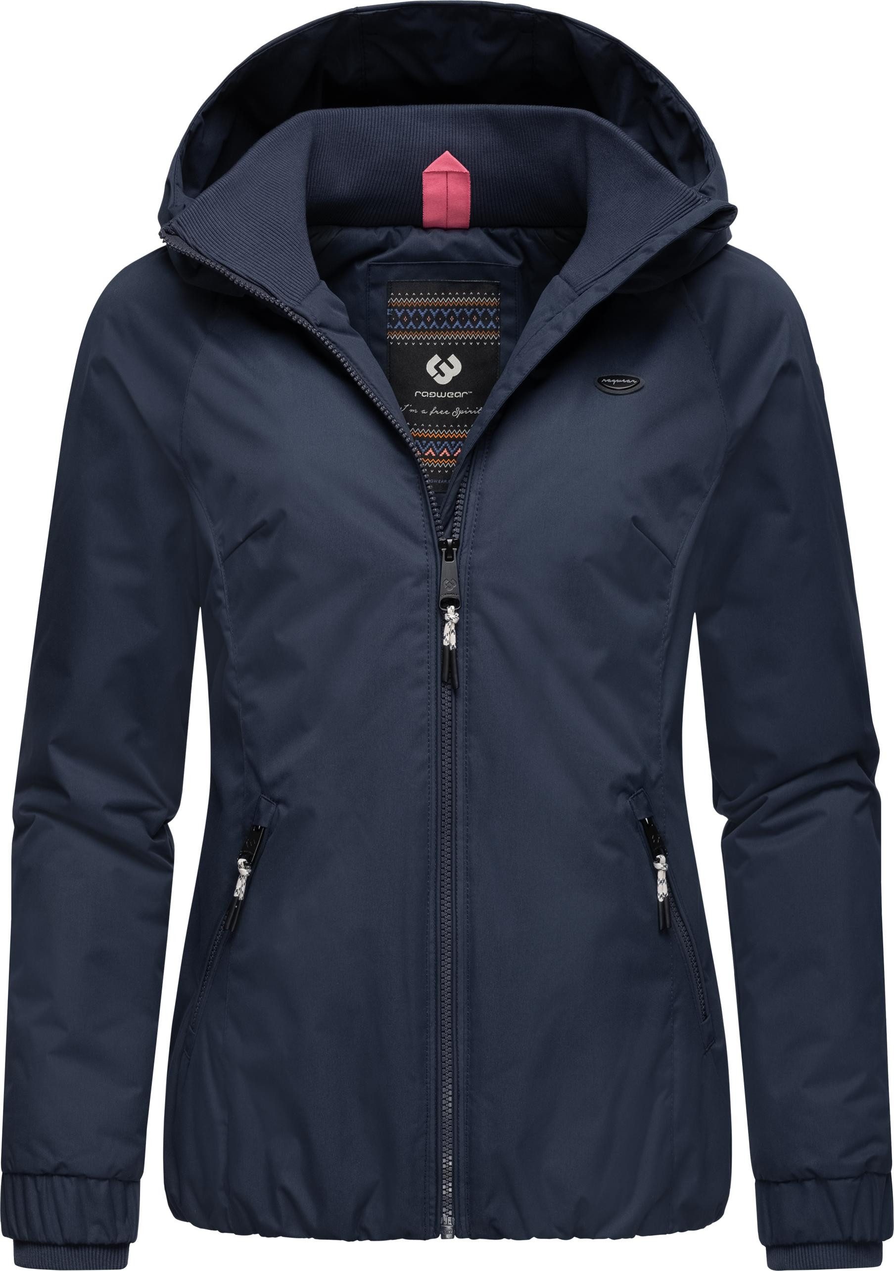 Ragwear Winterjacke Dizzie Warm Wasserdichte Damen Jacke mit Kapuze