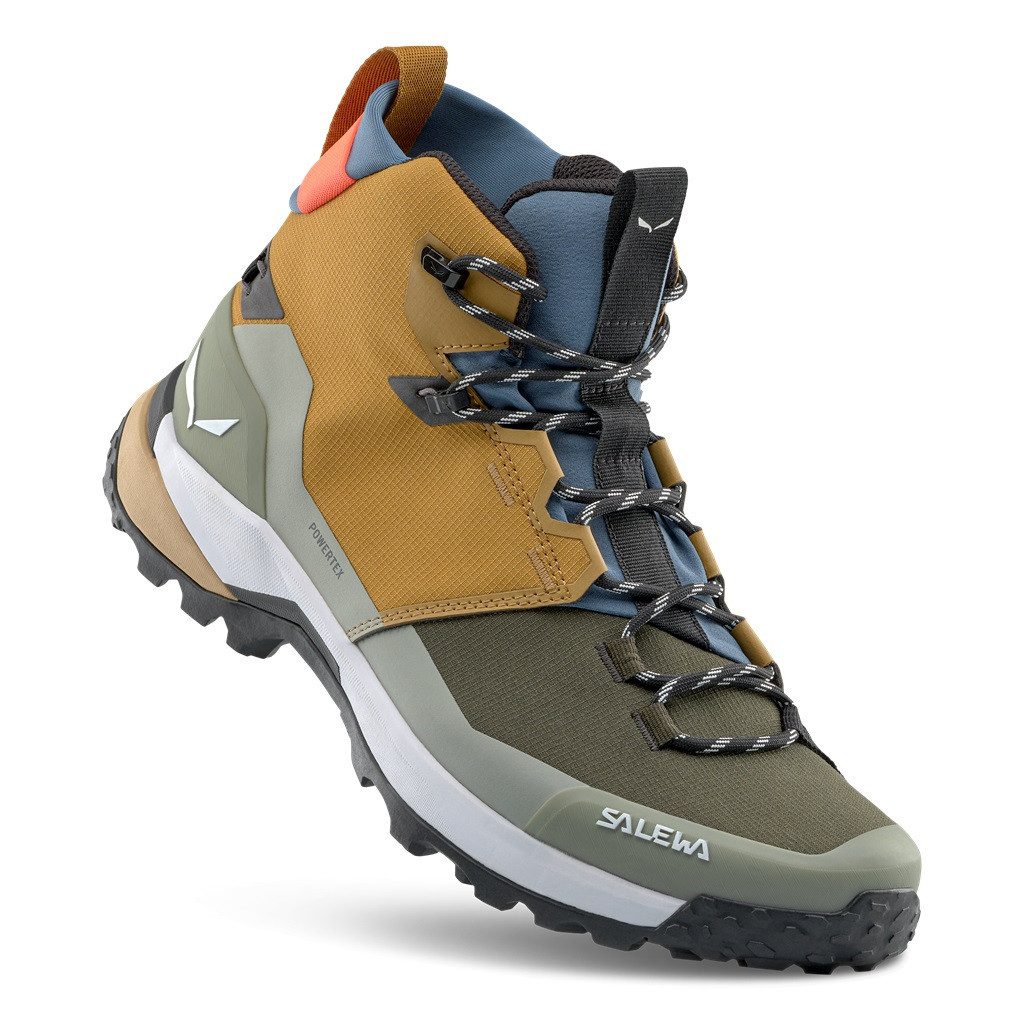 Salewa Puez Mid Powertex (Trekking, wasserdicht, atmungsaktiv) gold/braun Wanderschuh