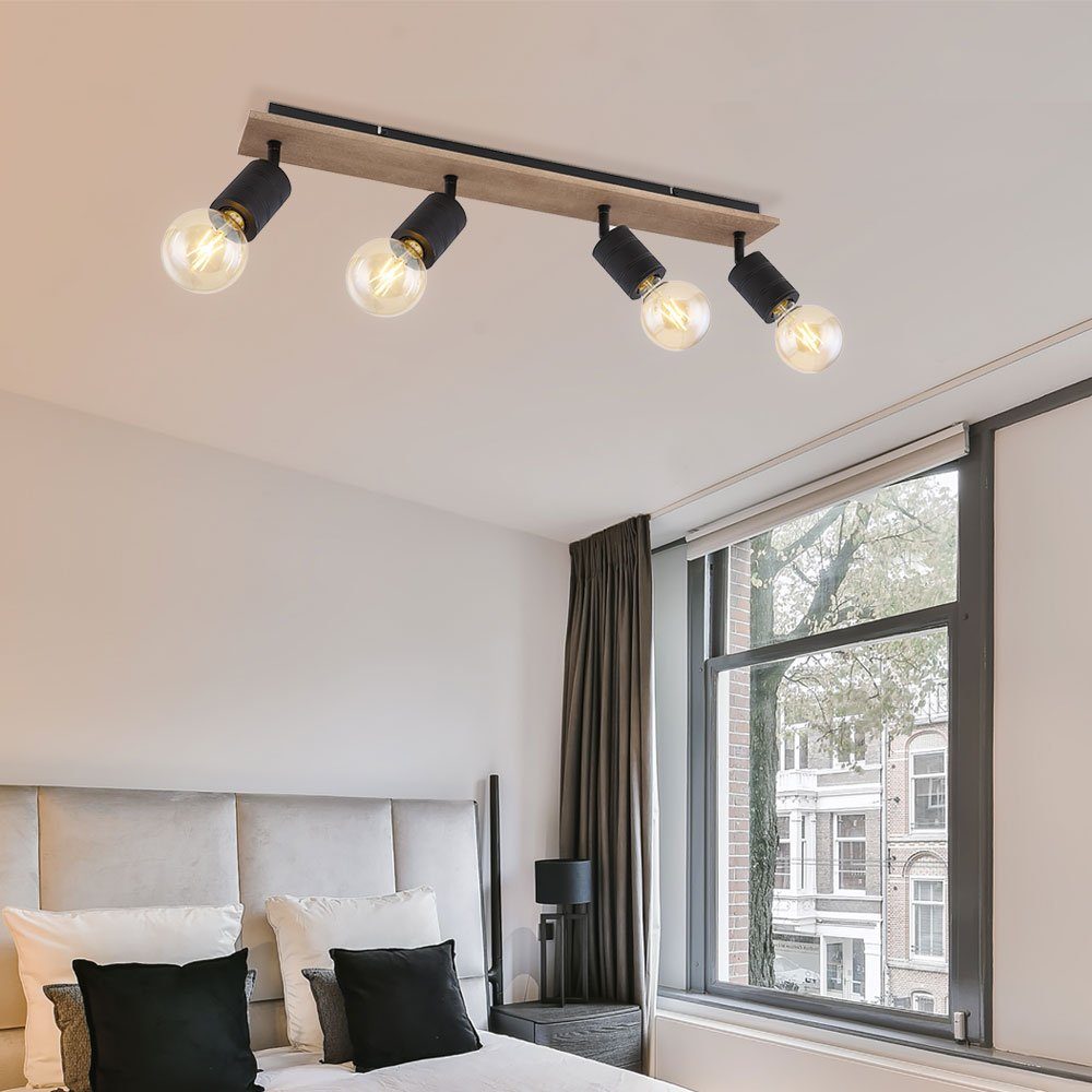 etc-shop LED nicht 4 Leuchtmittel Wohnzimmerlampe inklusive, Deckenspot, Deckenleuchte Spotleuchte flammig